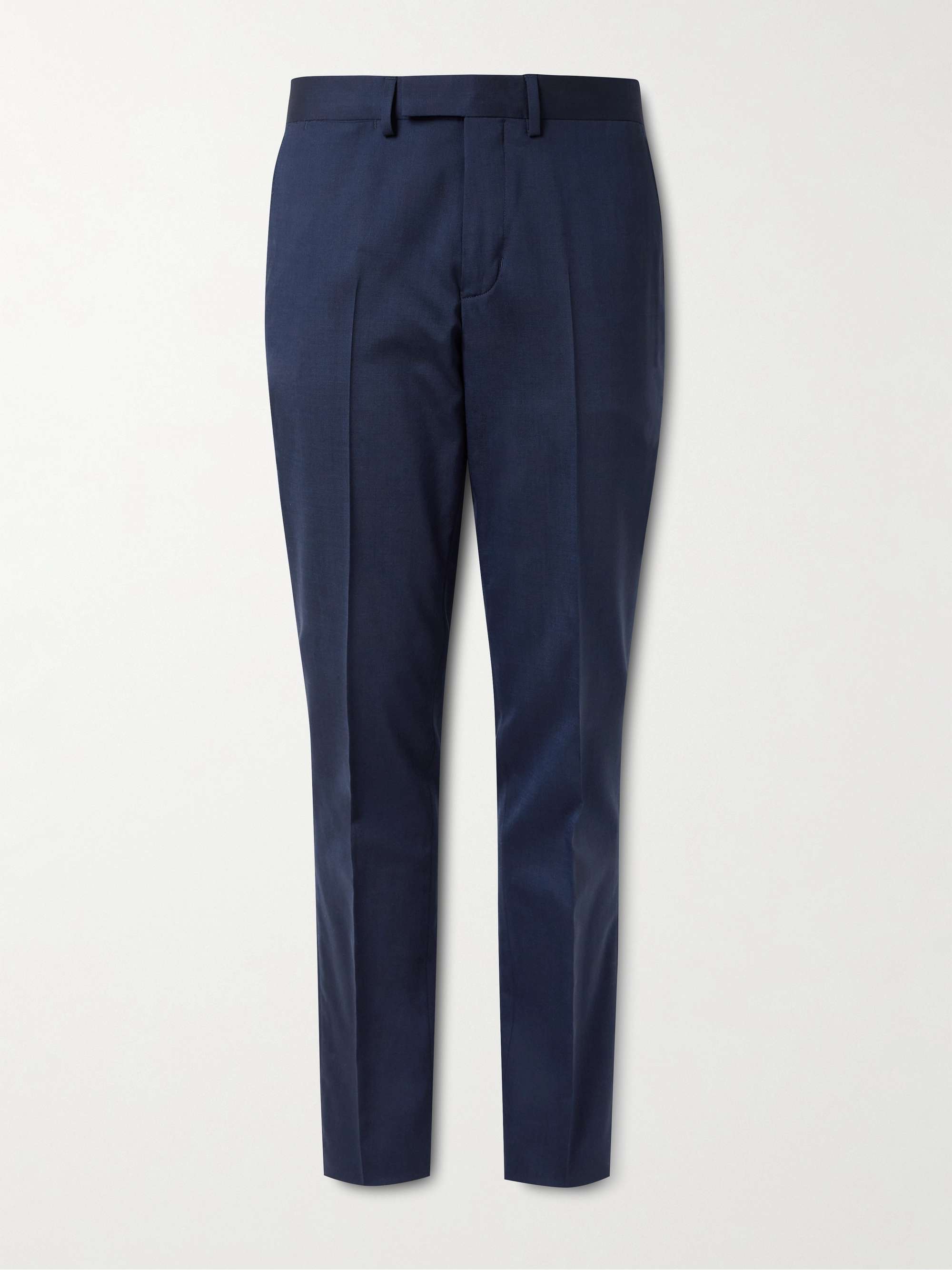Phillip Slim-Fit Straight-Leg Pleated Wool-Blend Suit Trousers view