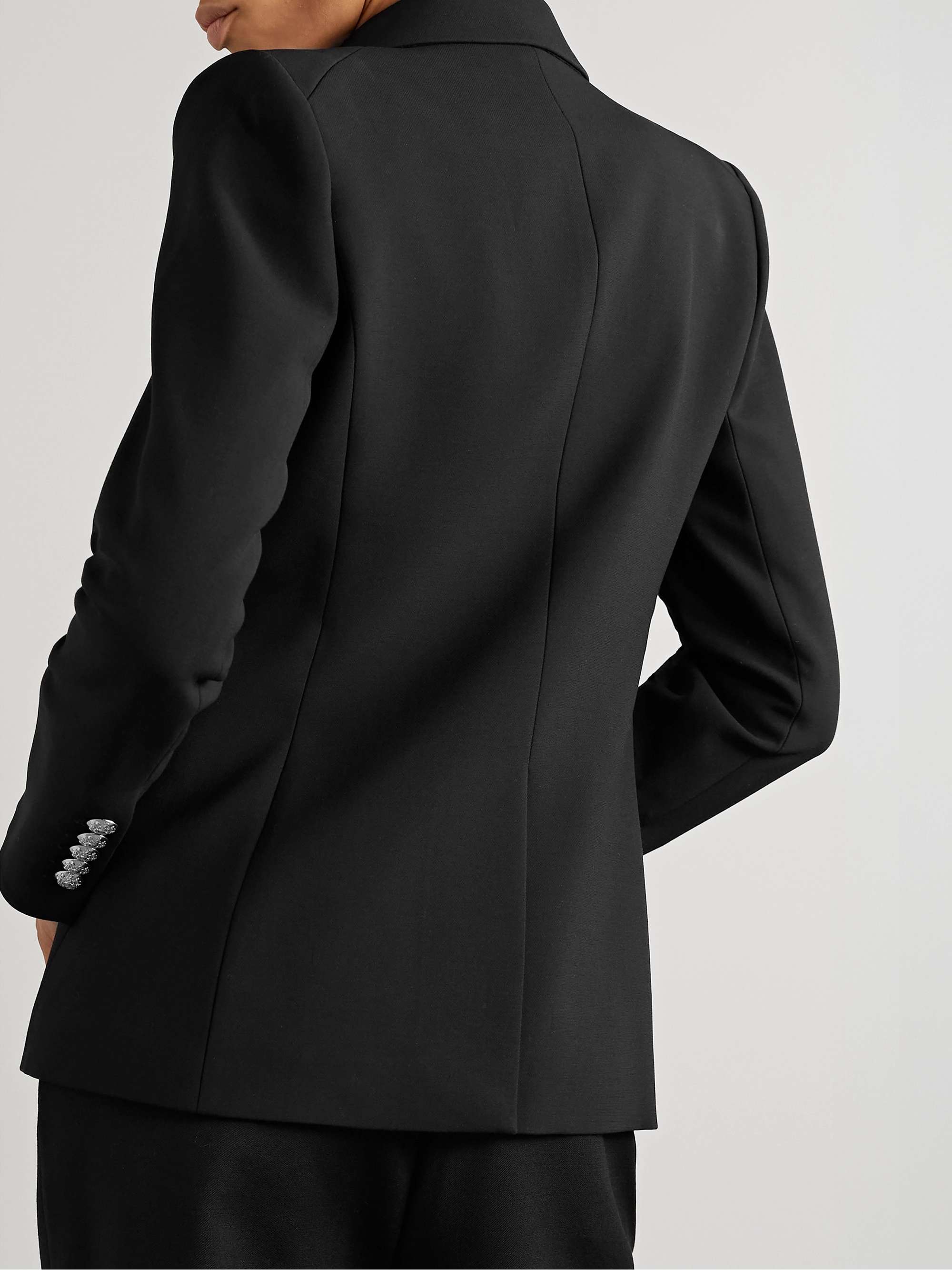 Miller Dickey double-breasted grain de poudre blazer view