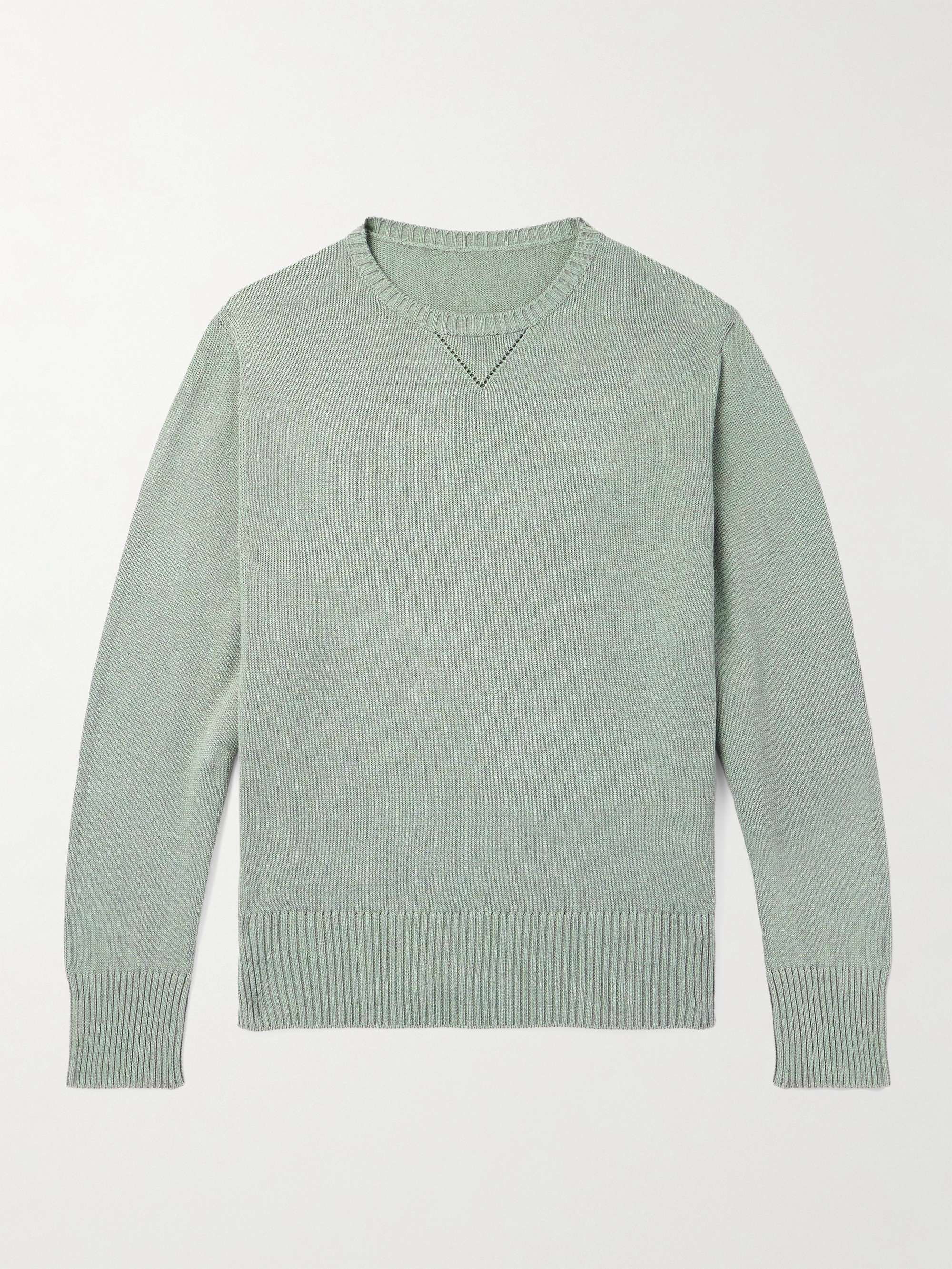 Slim-Fit Cotton Sweater view