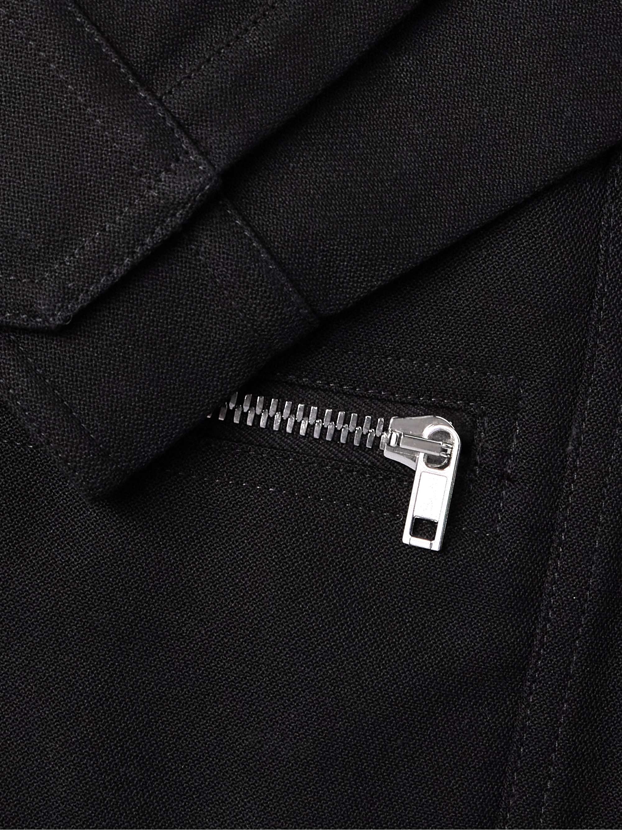 Zip-Detailed Cotton-Blend Canvas Overshirt view