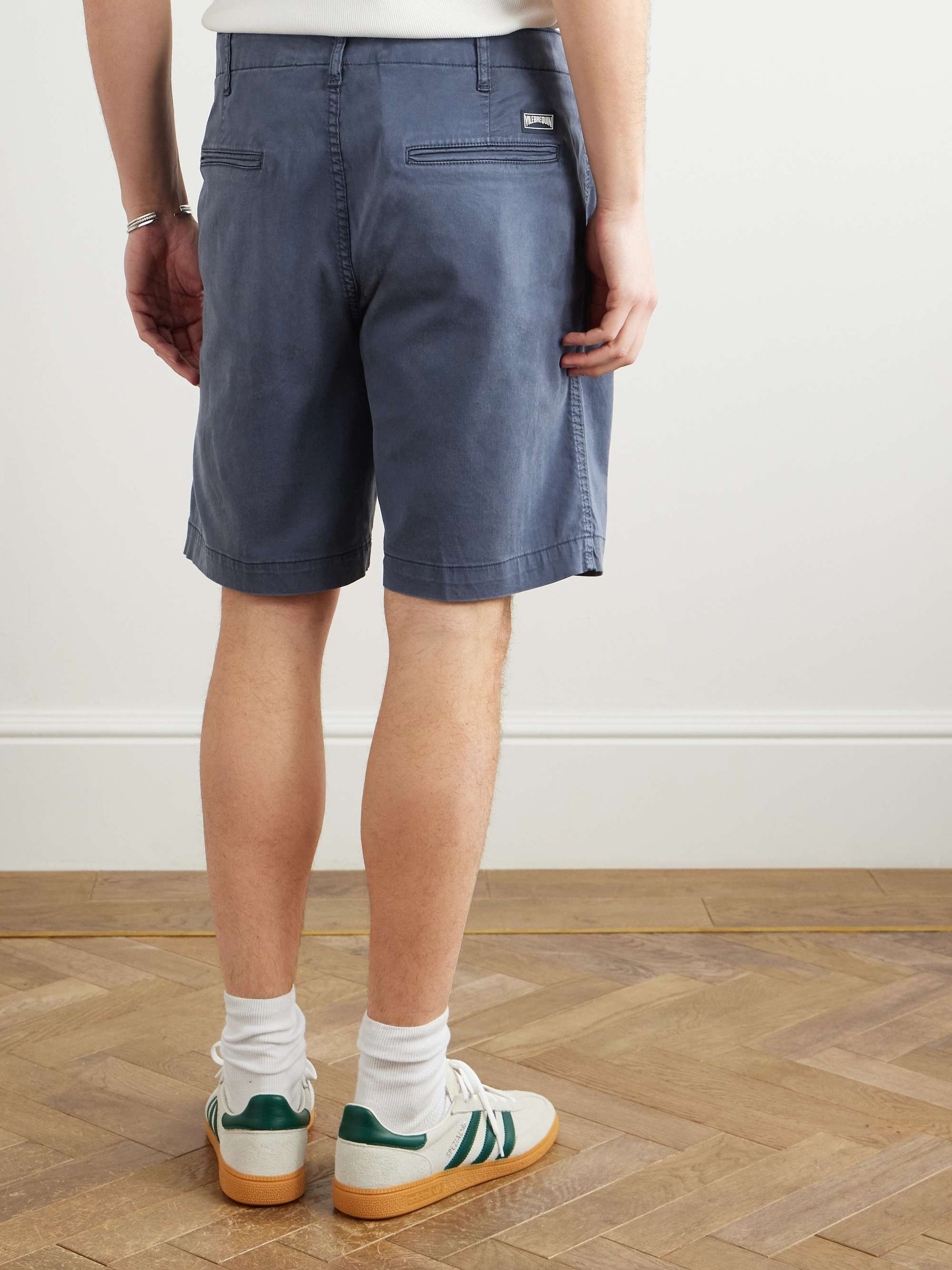 Ponche Straight-Leg Lyocell and Cotton-Blend Bermuda Shorts view