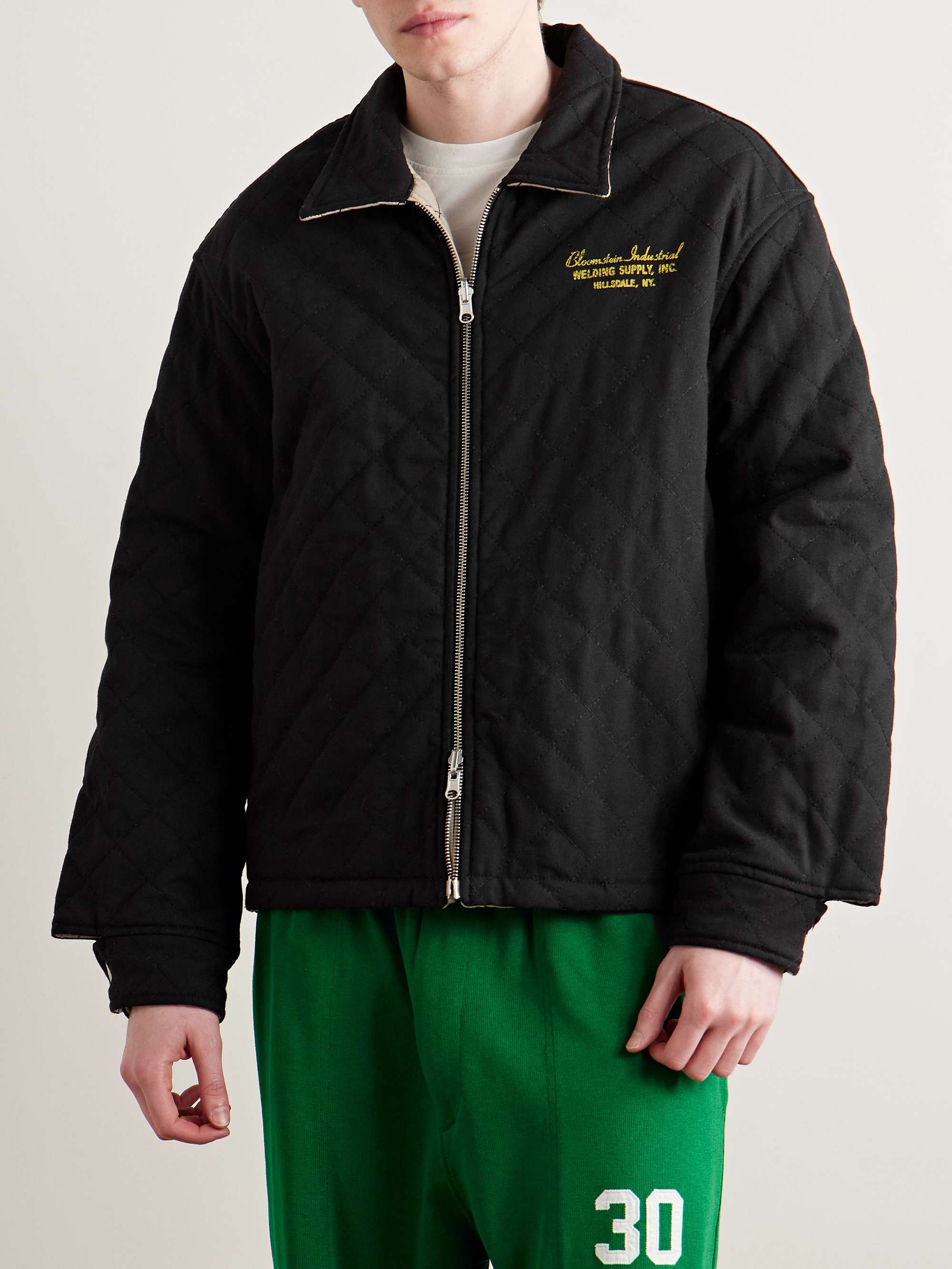 Bloomstein Reversible Printed Quilted Cotton-Twill Jacket view