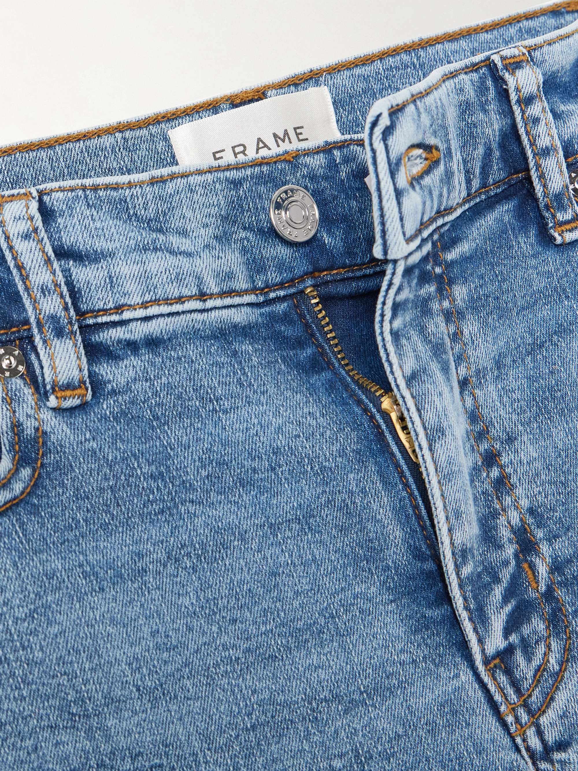 Le Pixie Slim Palazzo high-rise wide-leg stretch jeans view