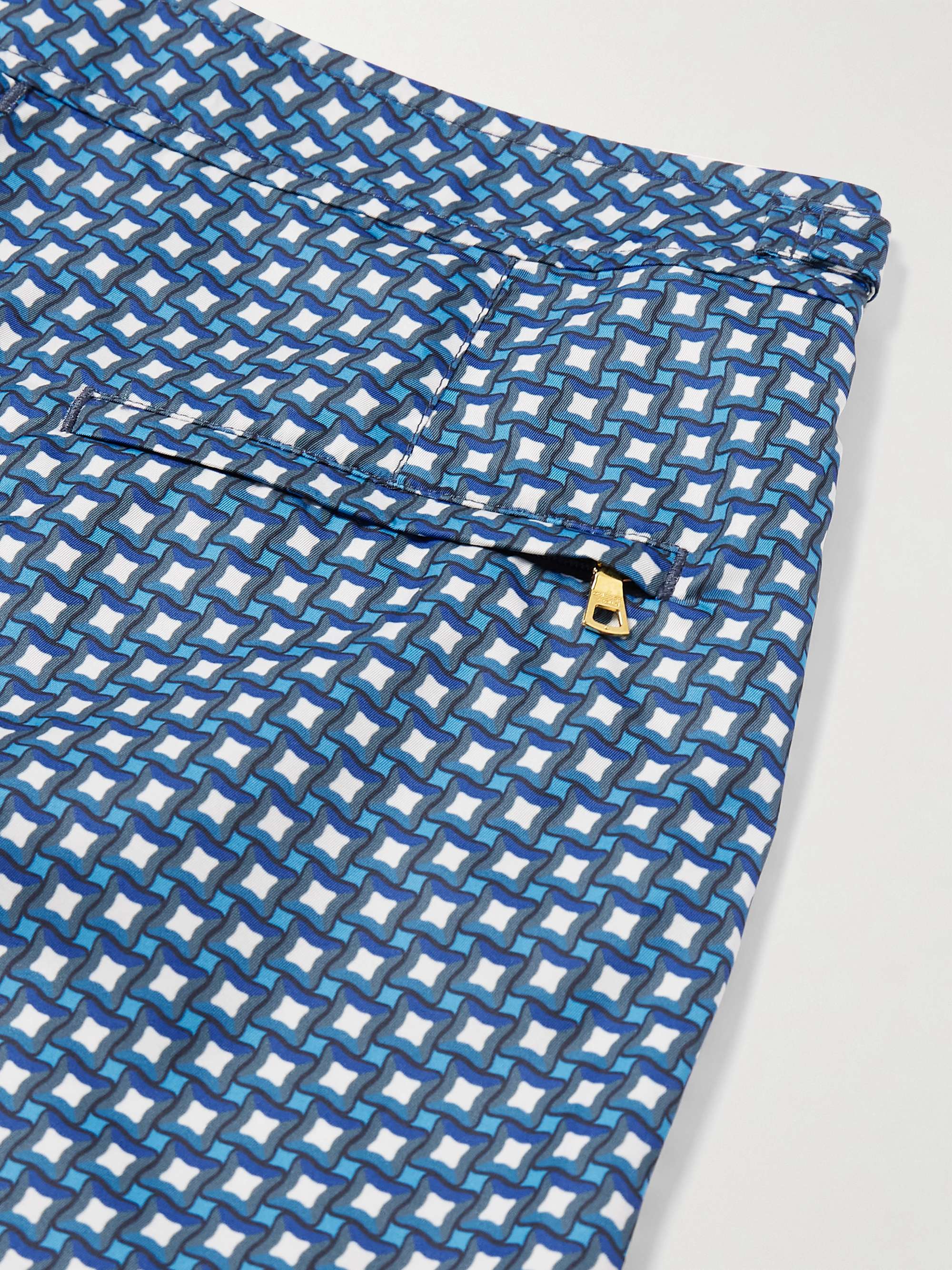 Bulldog Slim-Fit Mid-Length Printed Recycled Swim Shorts view
