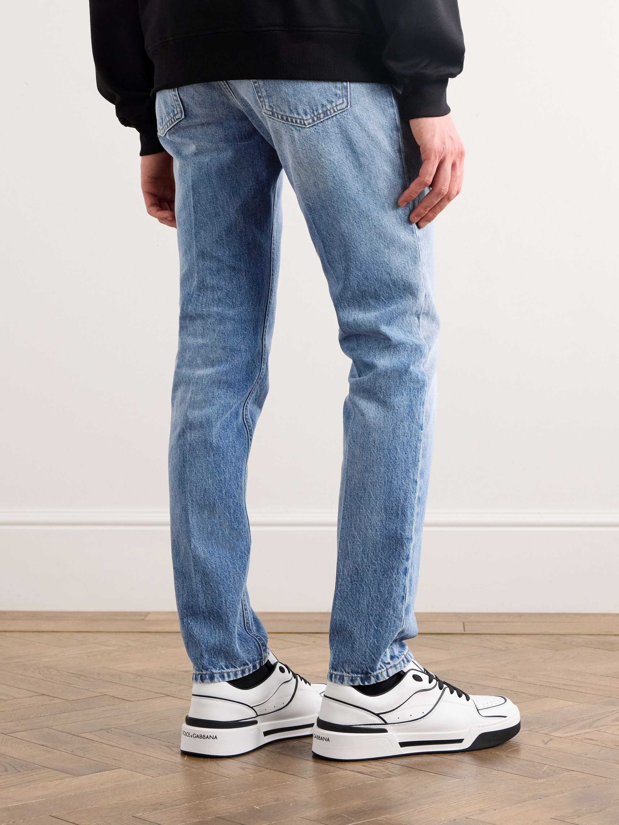 Logo-Appliquéd Slim-Fit Jeans view