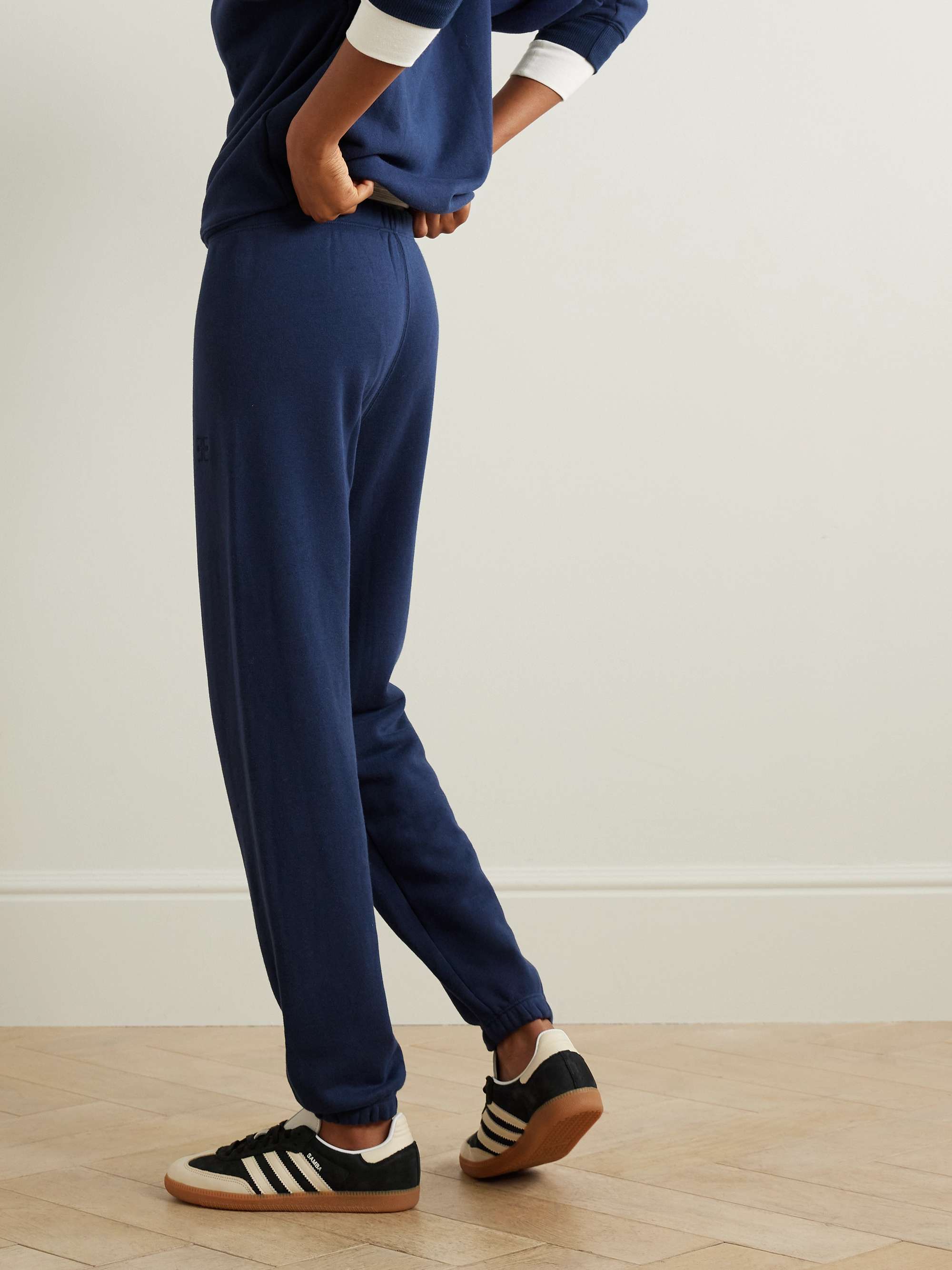 French cotton and modal-blend terry sweatpants view