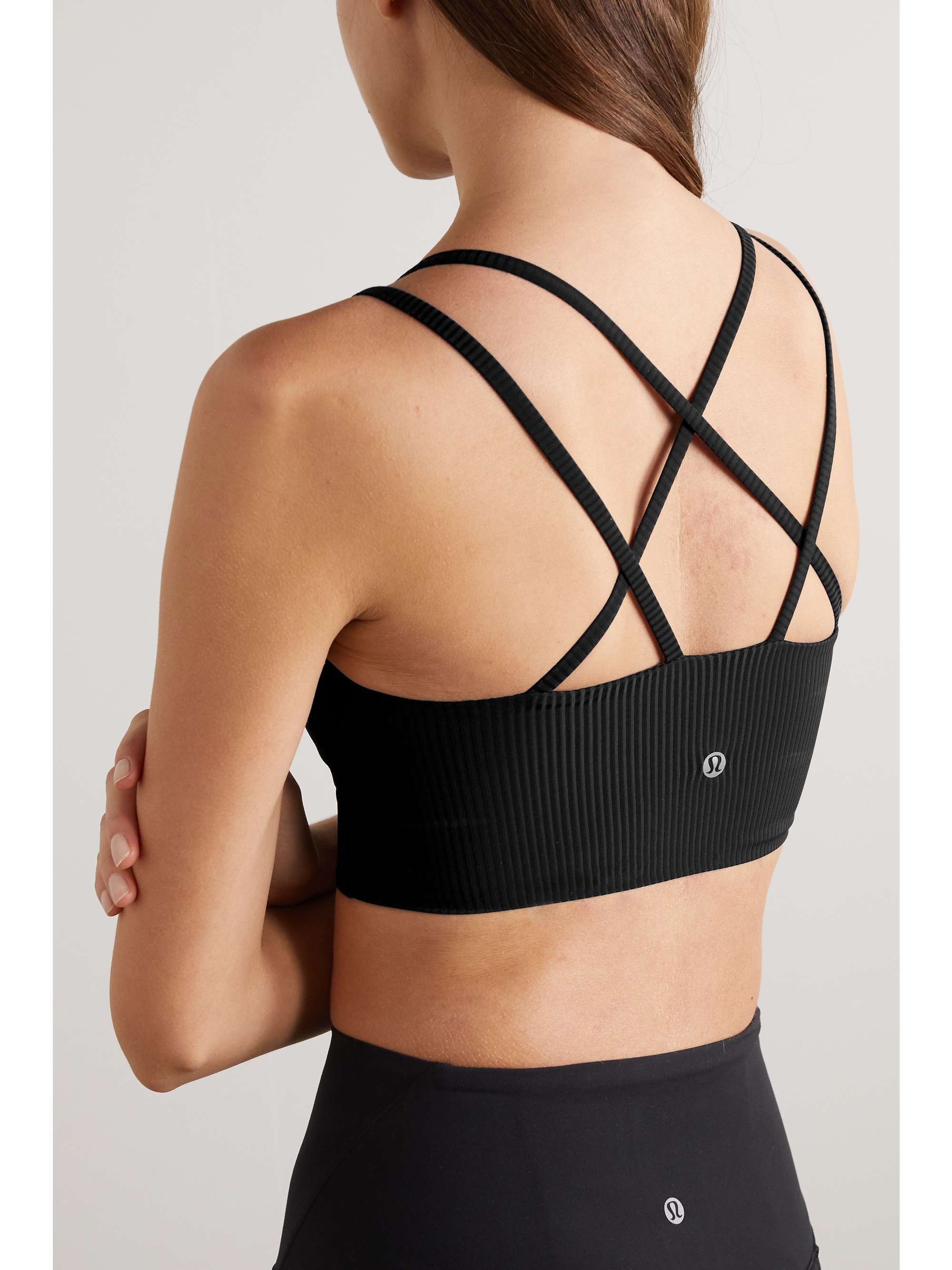 Like A Cloud Longline ribbed sports bra view
