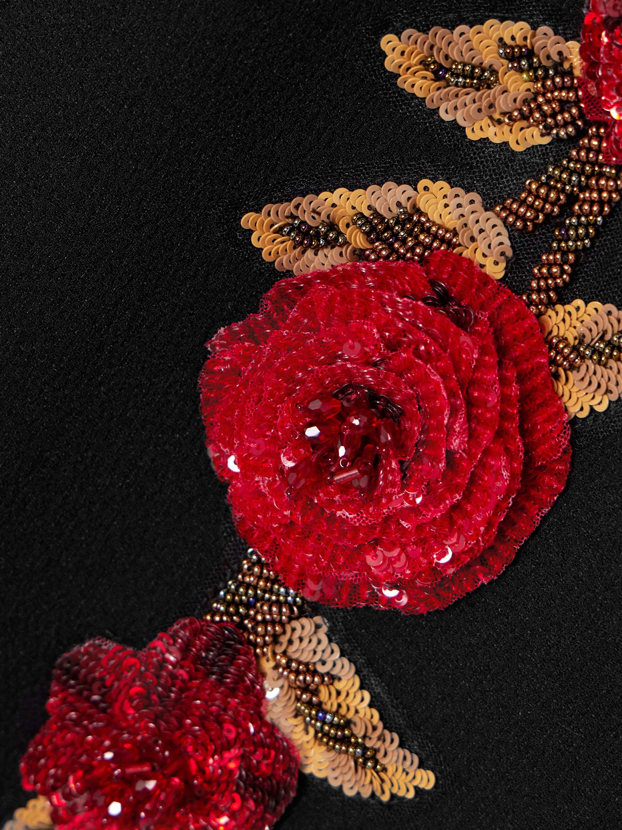 Rosetta embellished cady midi dress view