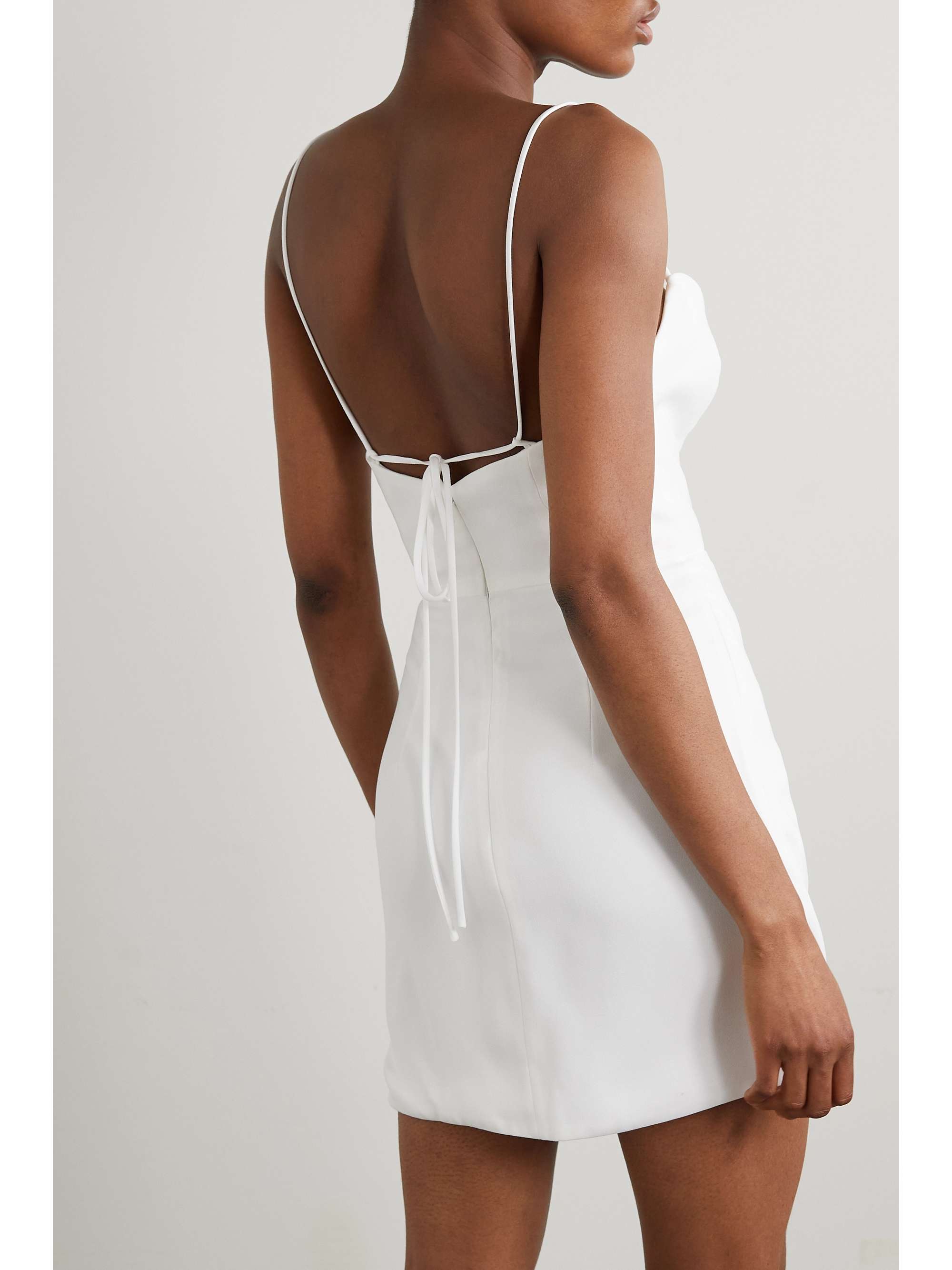 Maisie draped satin mini dress view