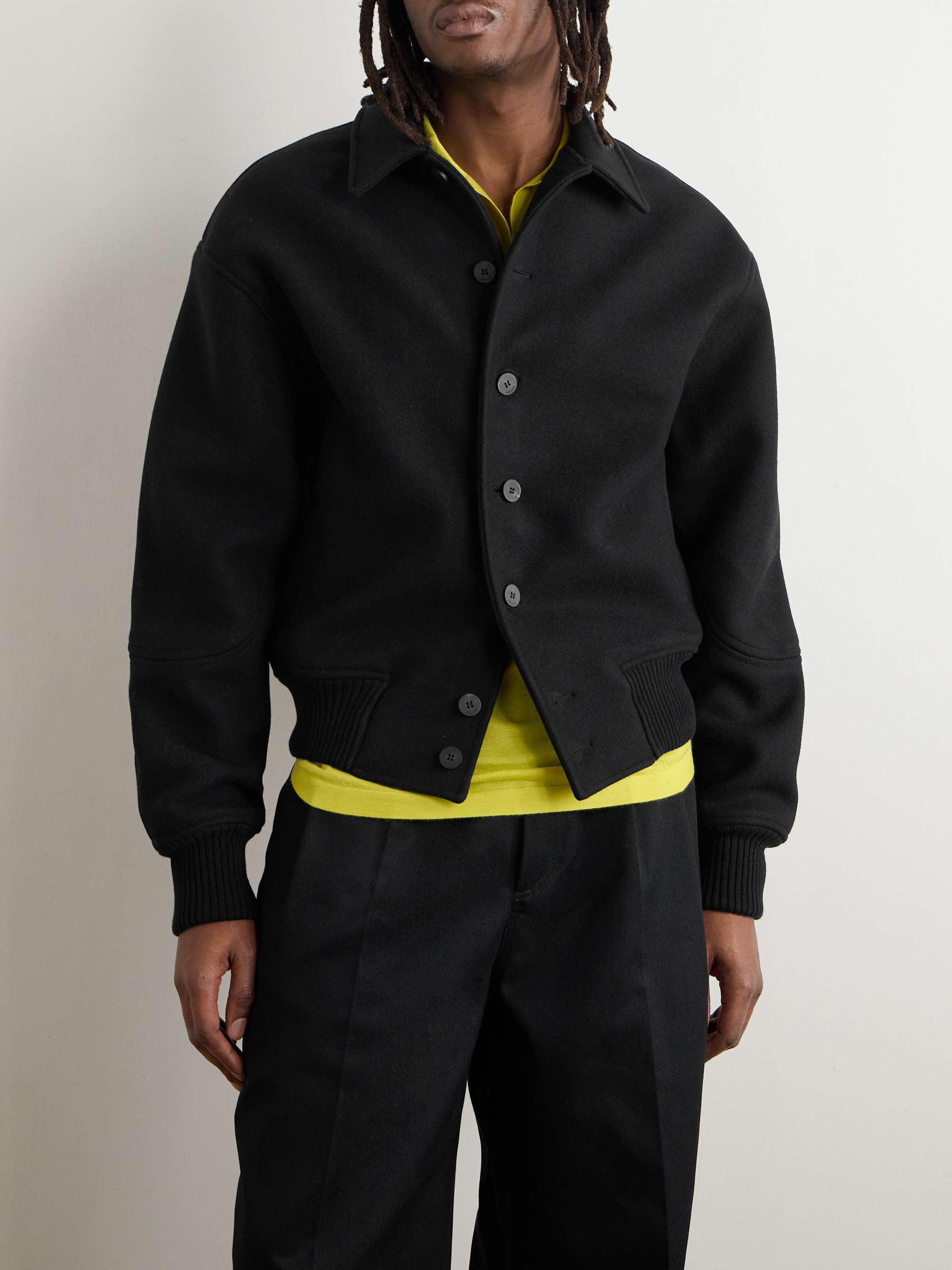 Feltro Wool-Felt Bomber Jacket view