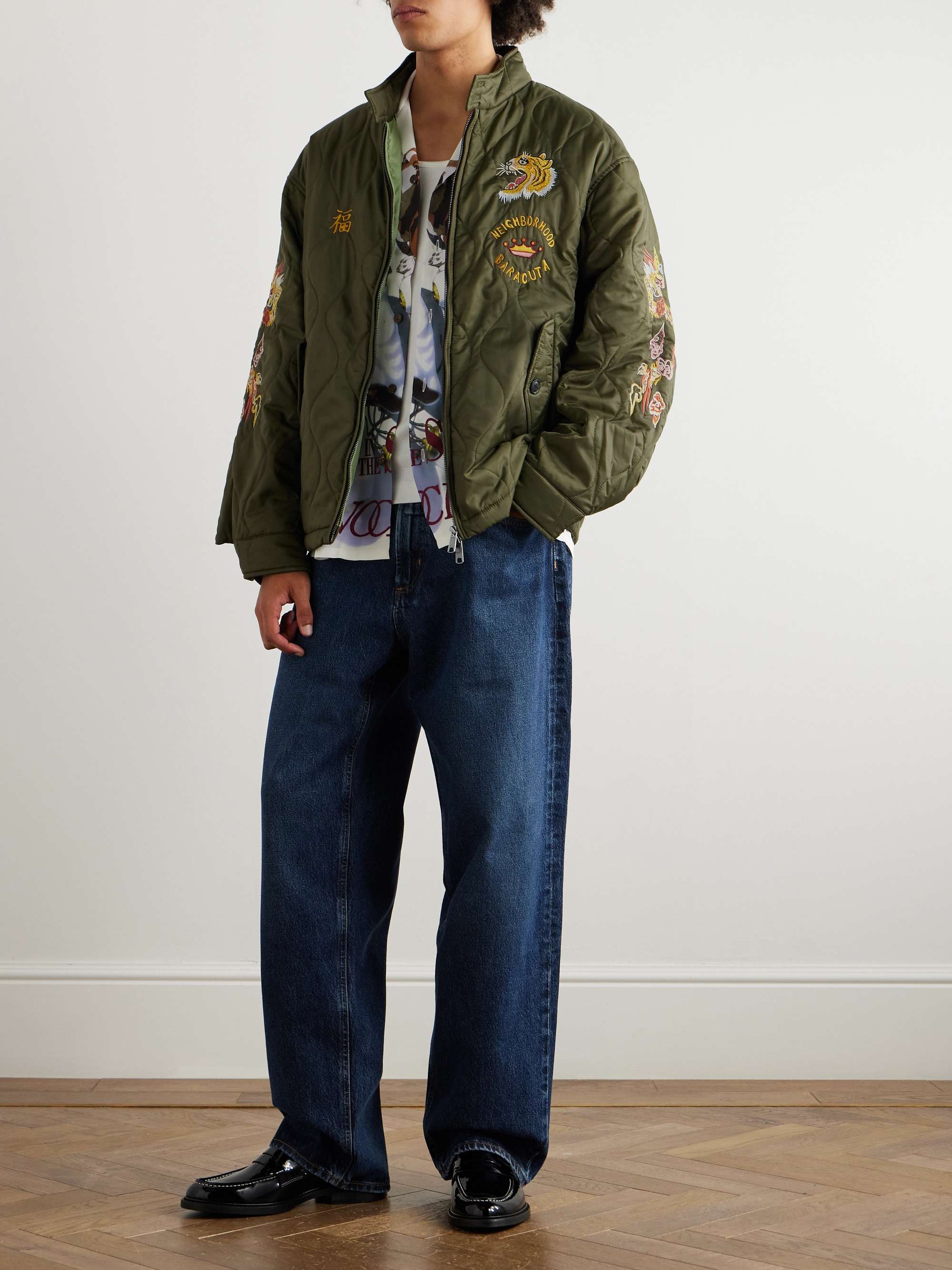 + Neighborhood G4 Embroidered Quilted Shell Jacket view