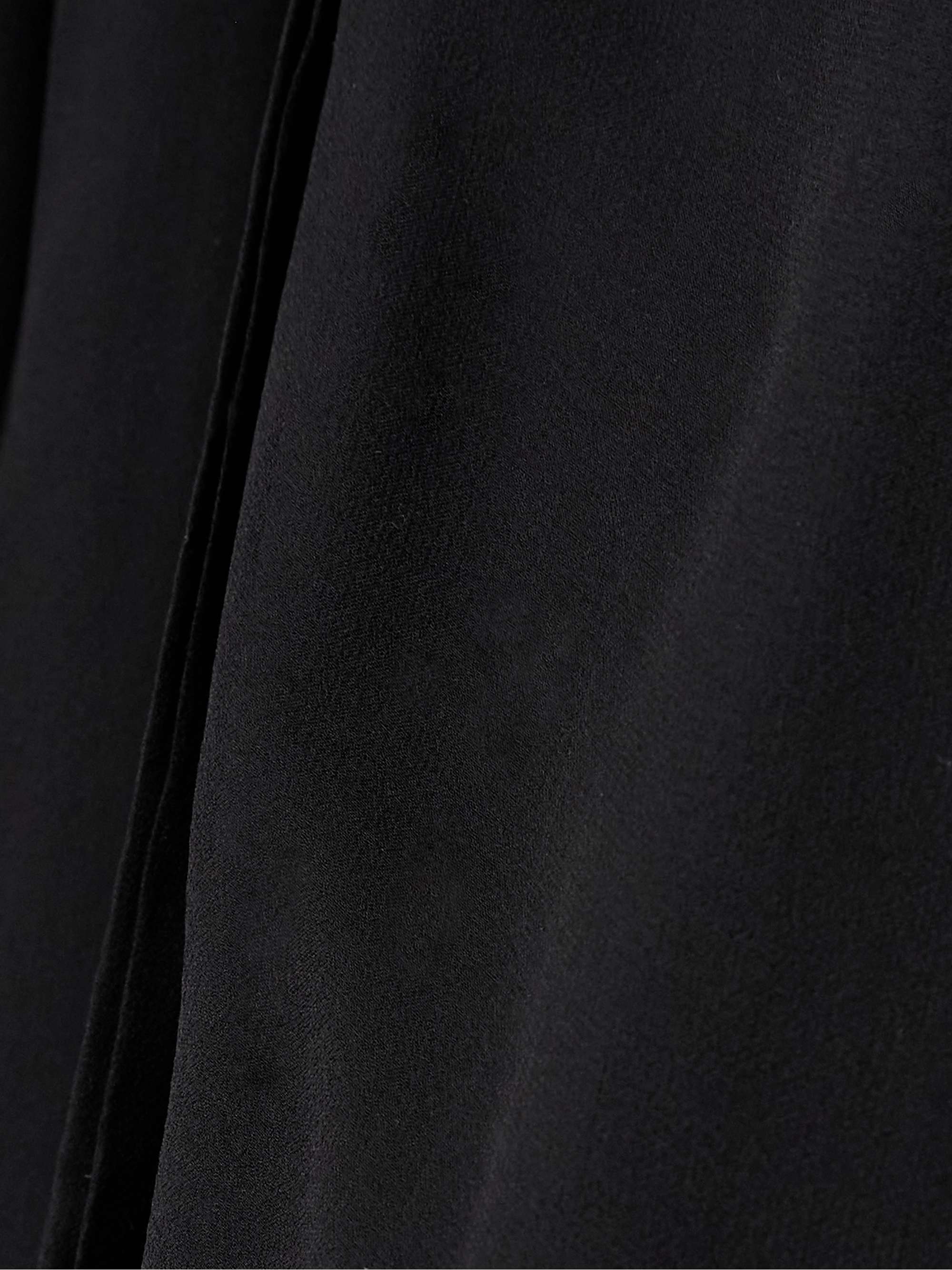 Pussy-bow silk-chiffon shirt view