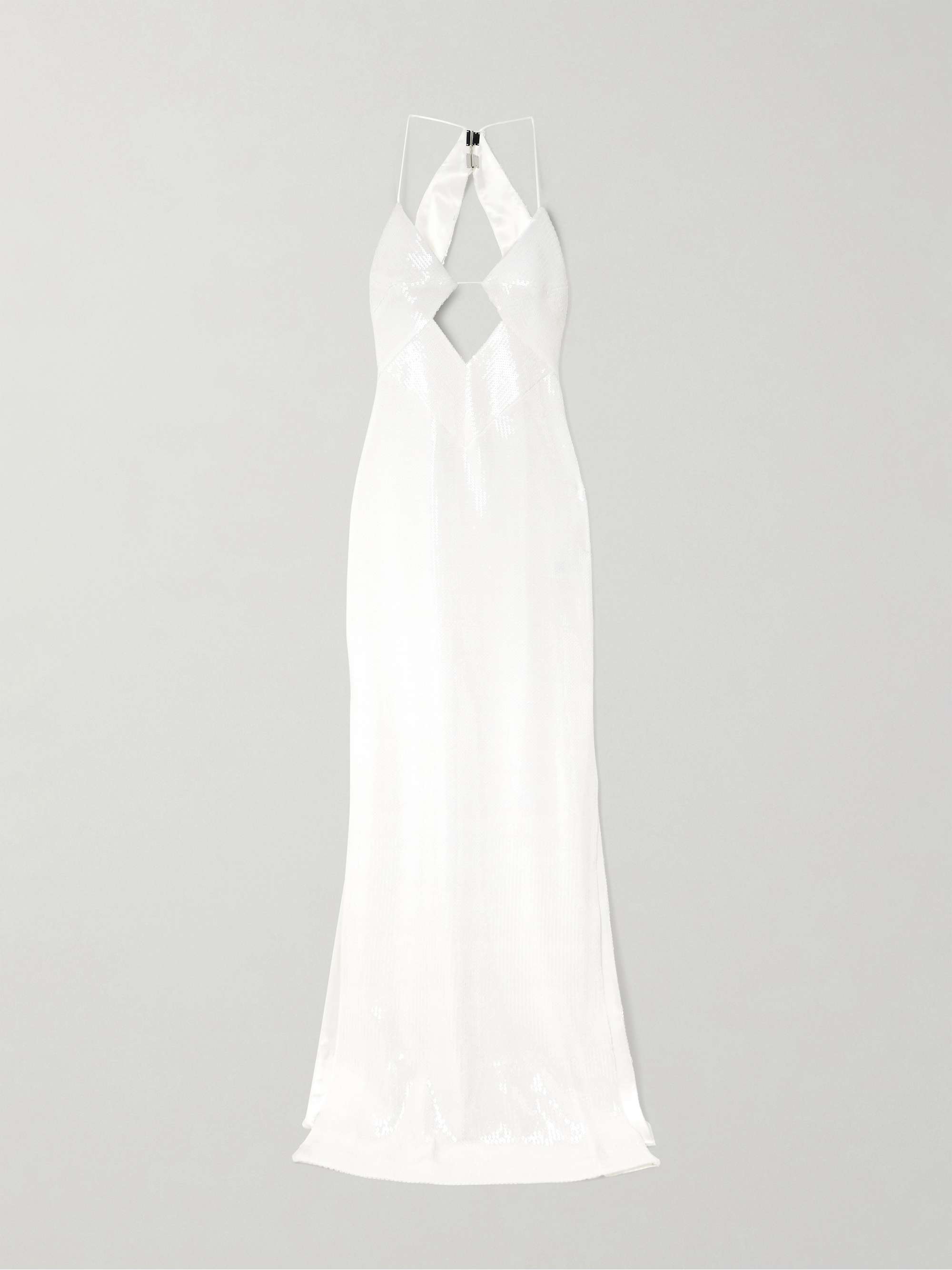 Kite cutout sequined satin maxi dress view