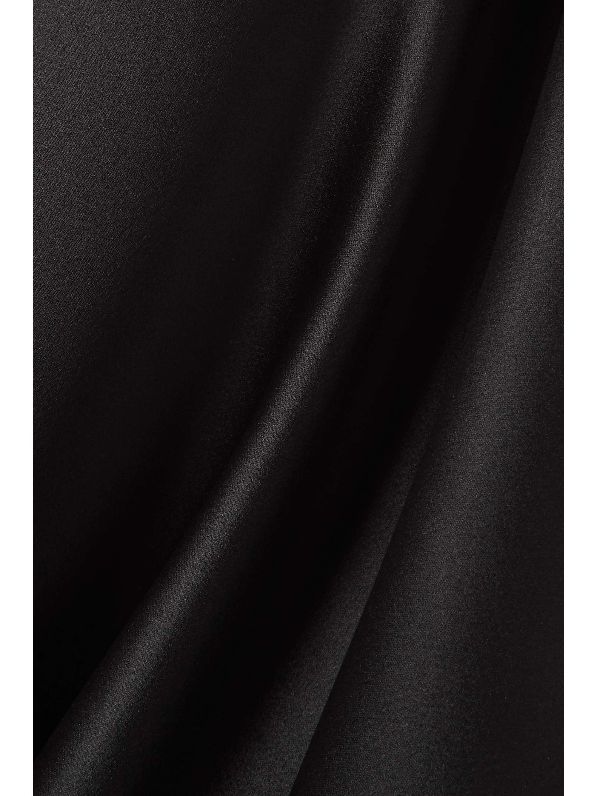 Open-back silk-satin gown view