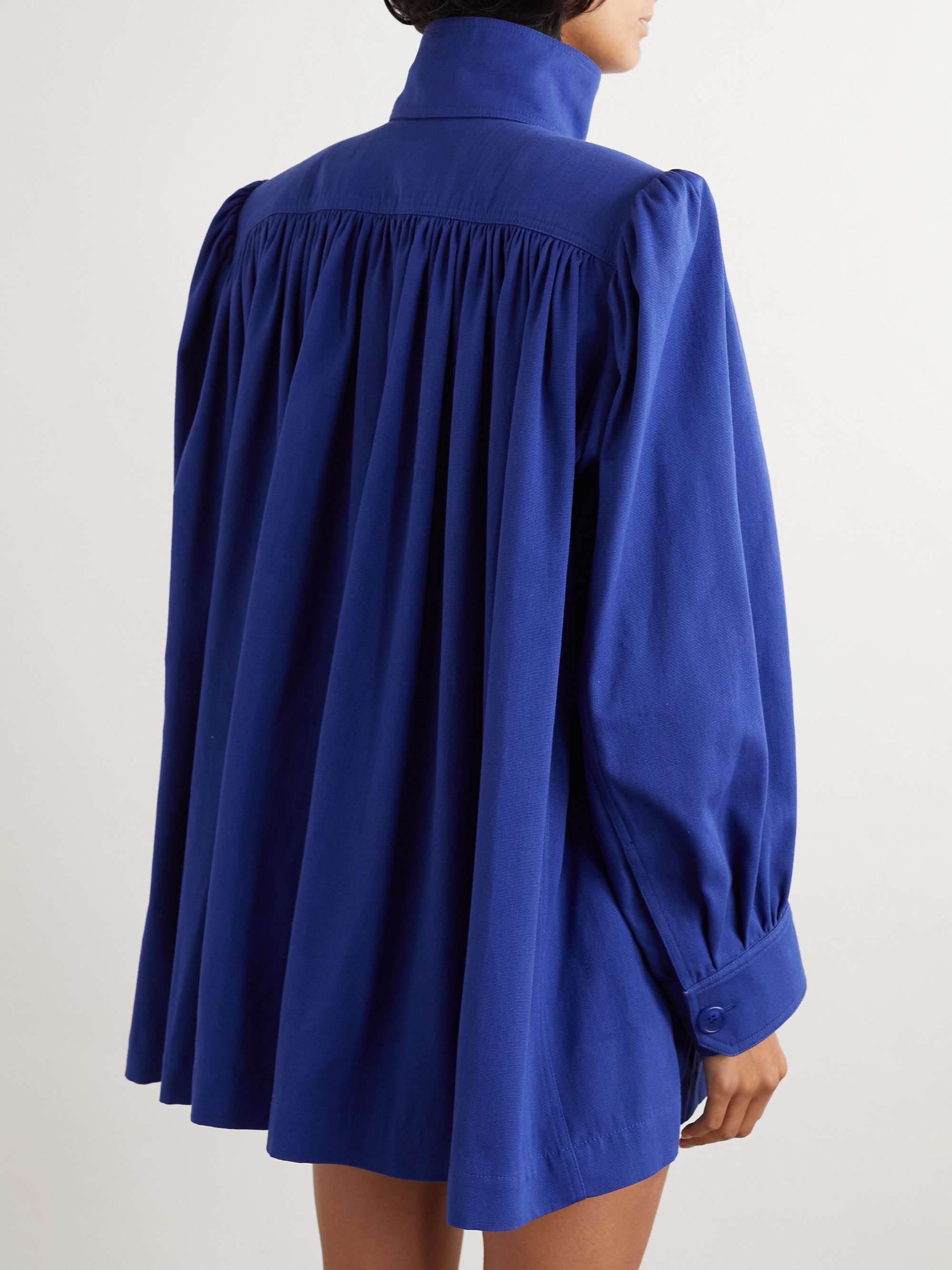 Gathered cotton-canvas jacket view