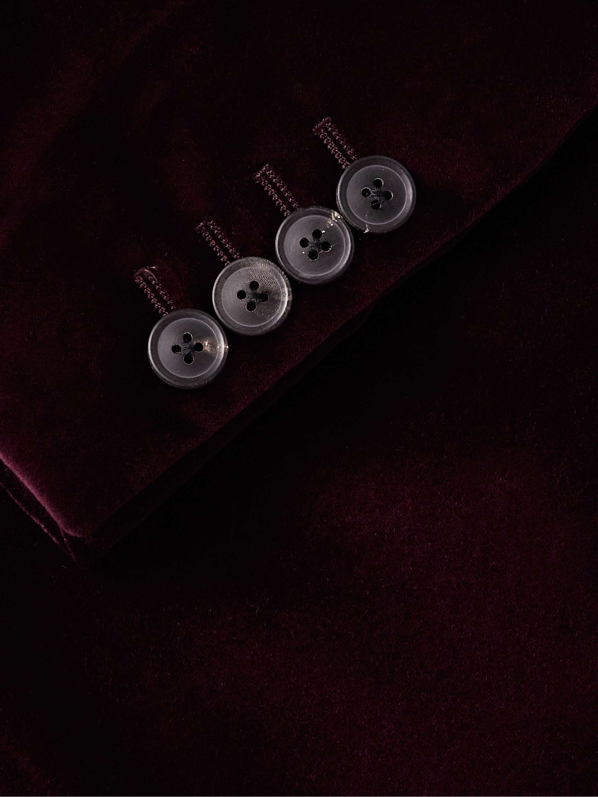 Shawl-Collar Cotton-Velvet Tuxedo Jacket view
