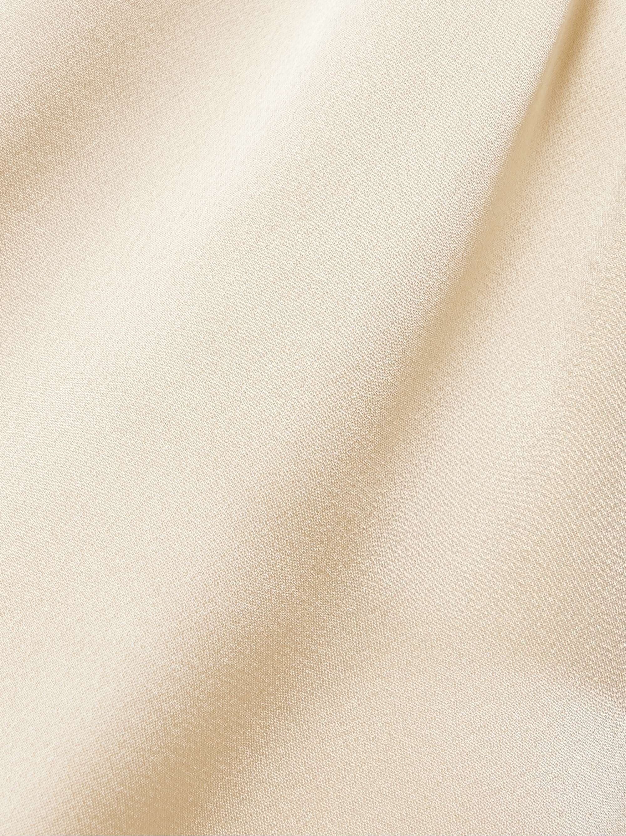 + Vanguard Terry draped satin blouse view