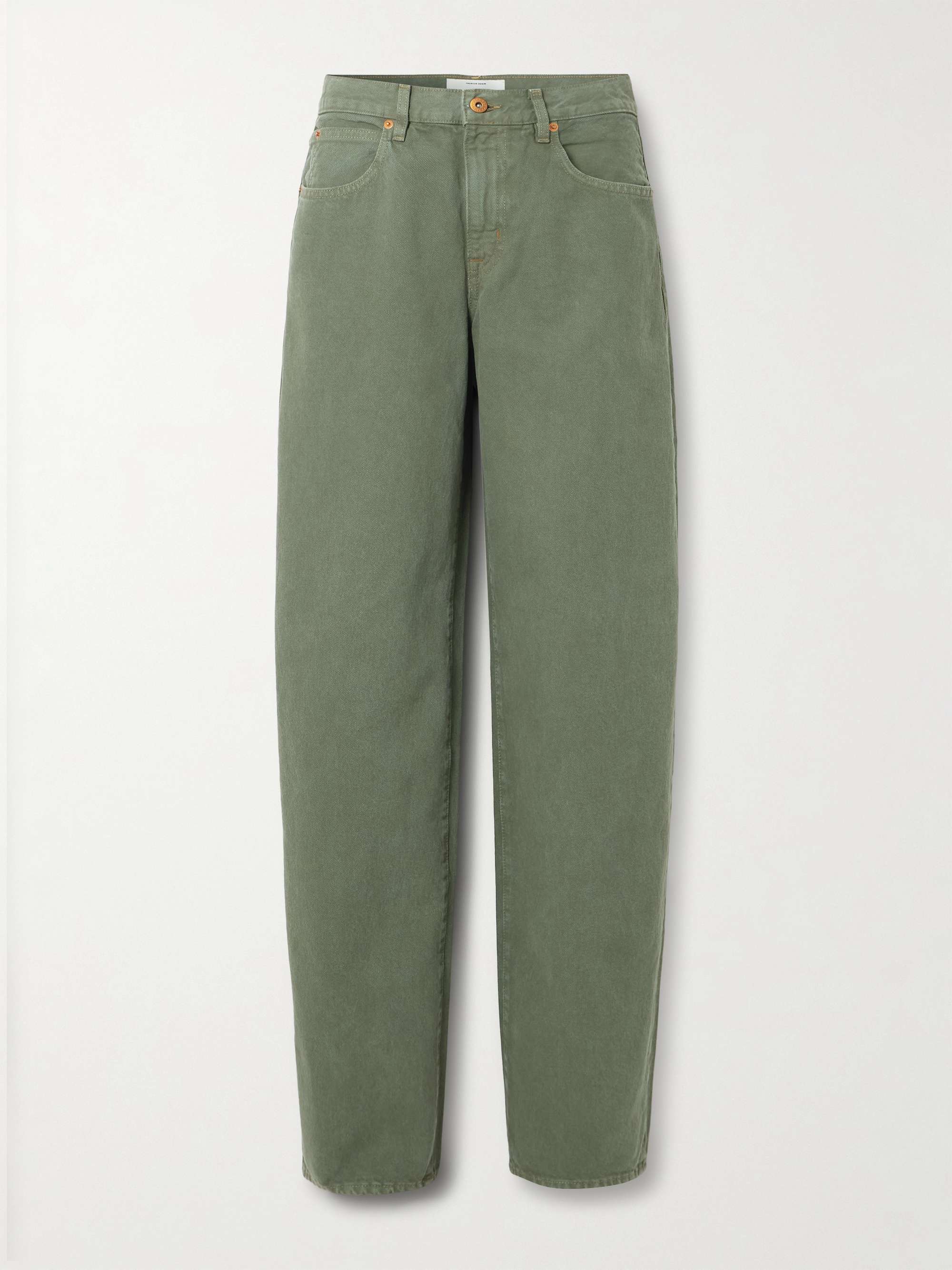 Tess Long high-rise wide-leg jeans view