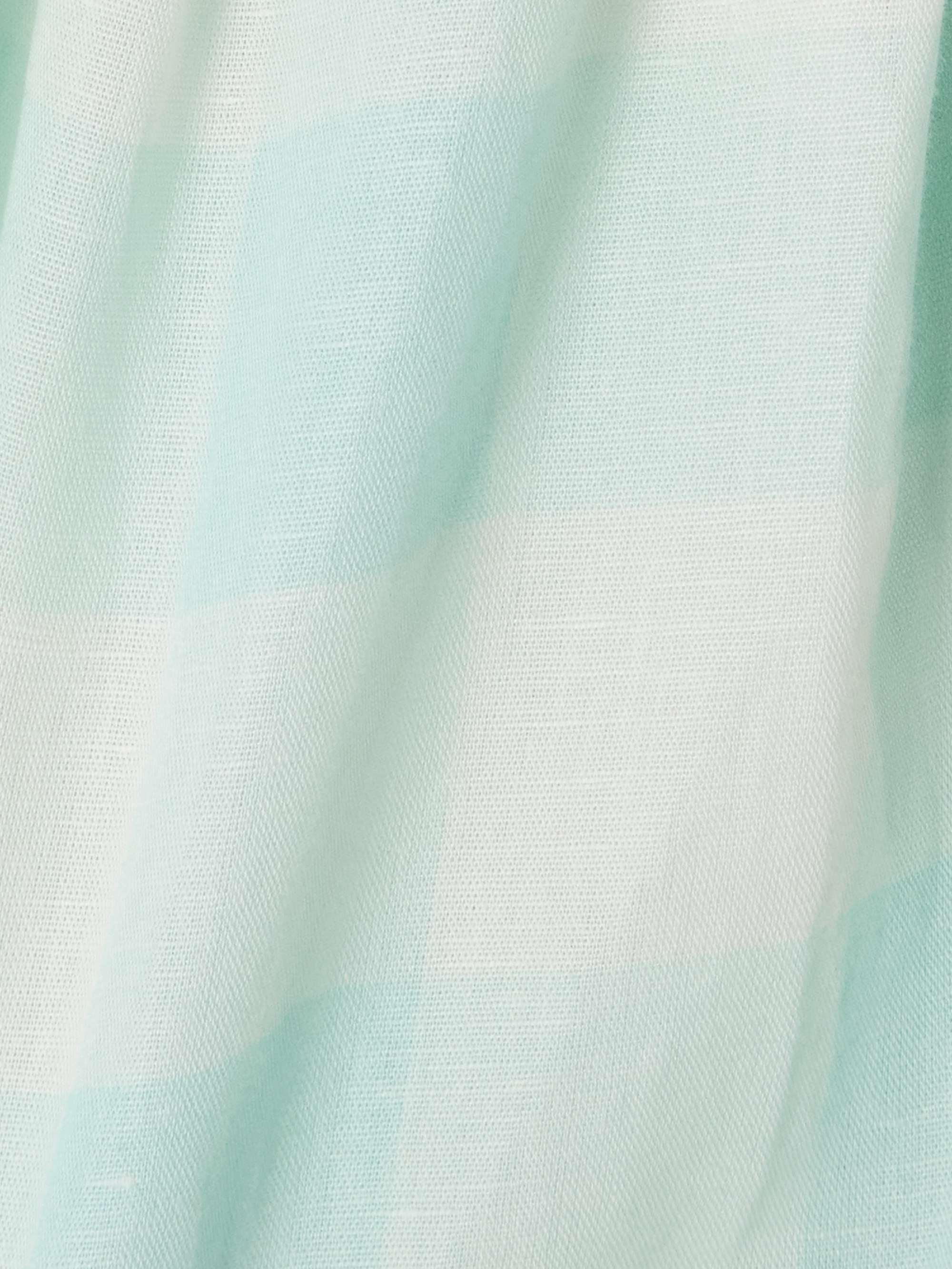 Kenya pleated checked linen and cotton-blend shorts view