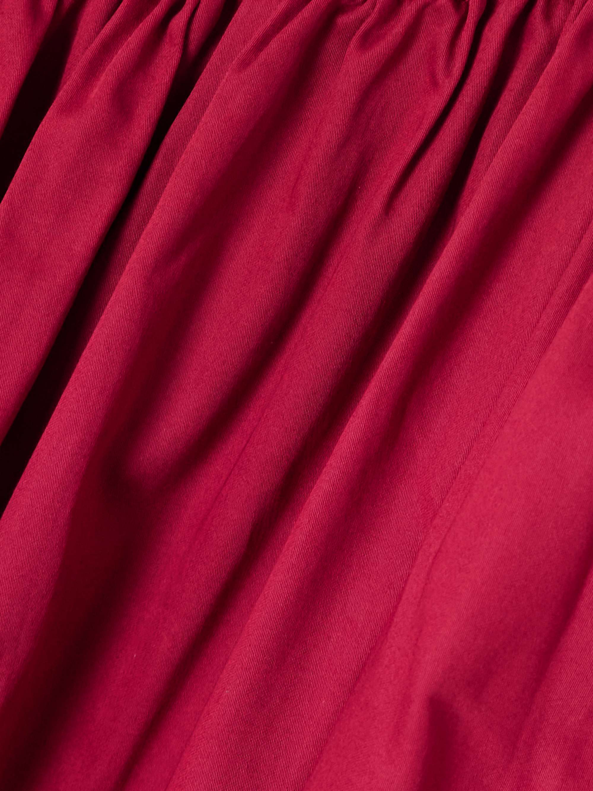 Noel belted gathered cotton-sateen maxi dress view