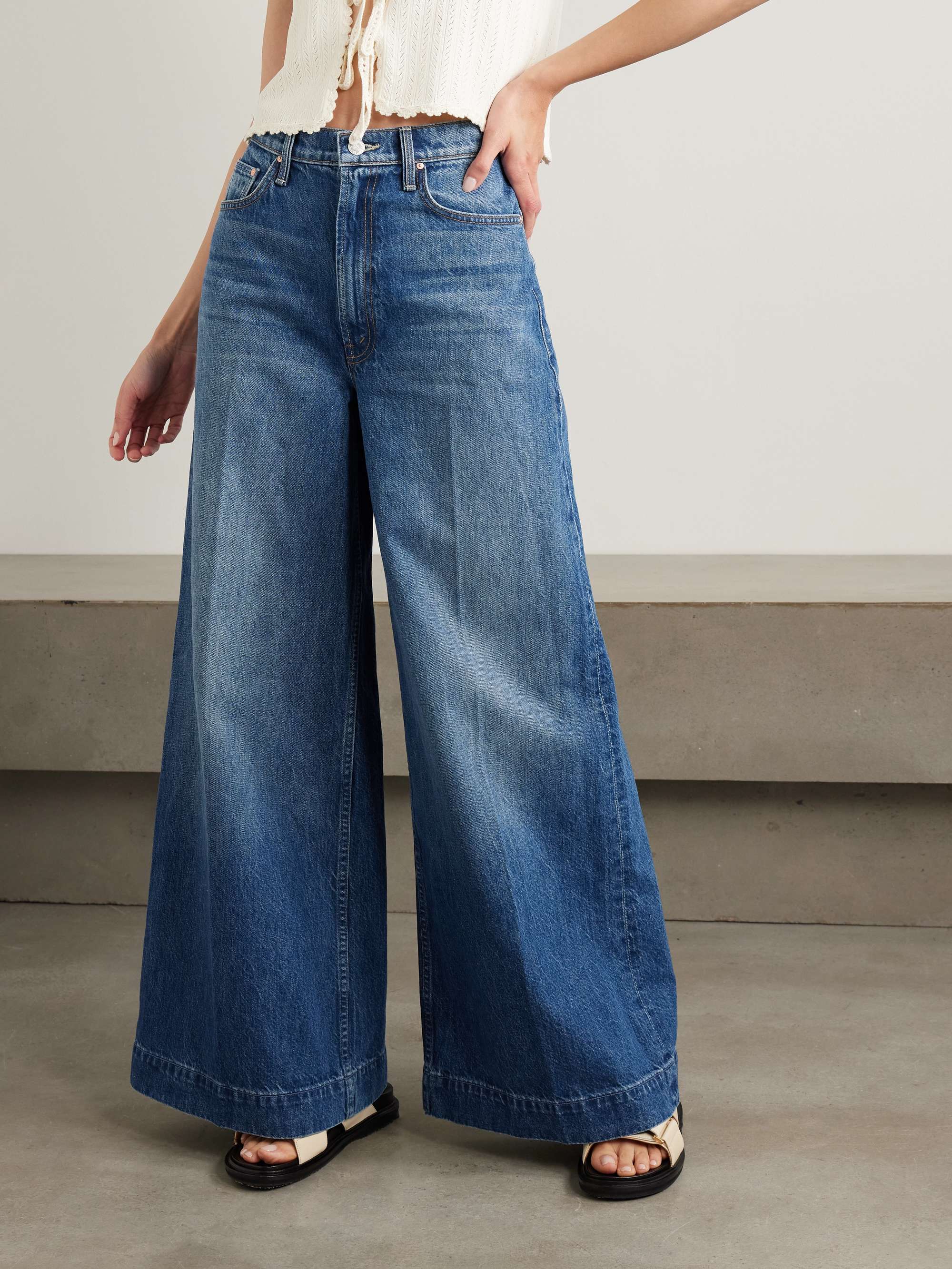 The Headliner Sneak high-rise wide-leg jeans view
