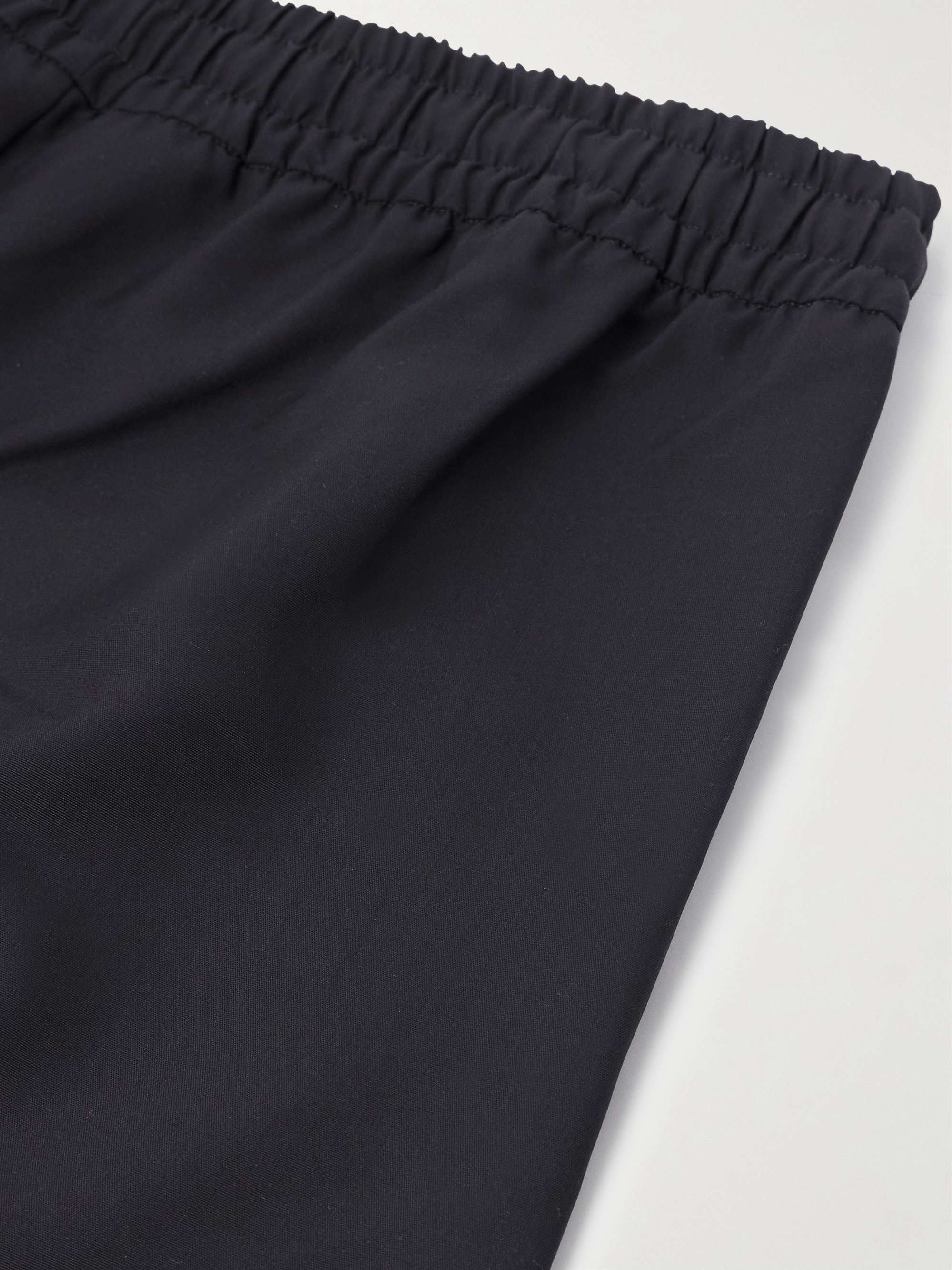 Straight-Leg Wool Drawstring Trousers view