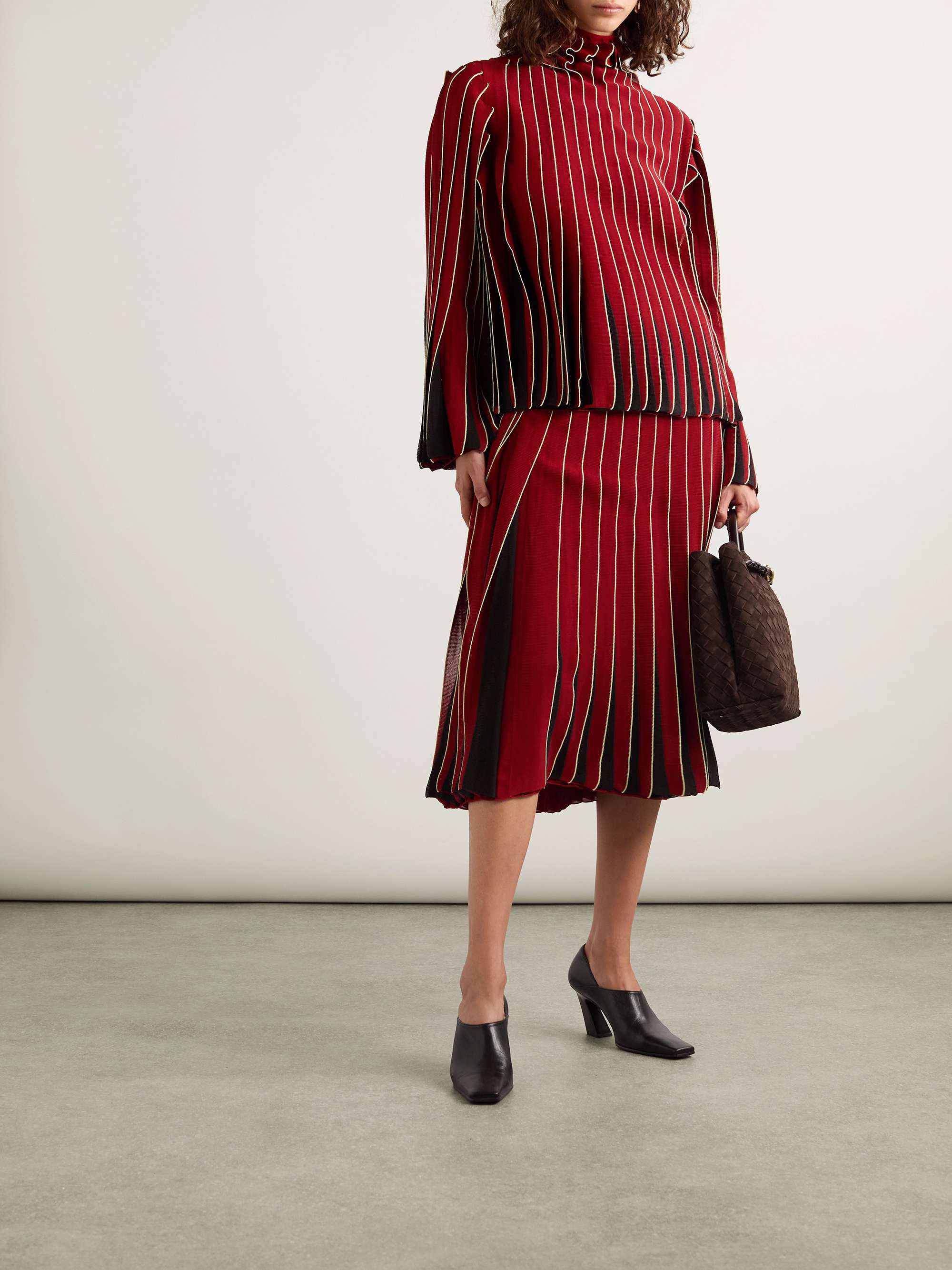 Paneled cotton blouse view