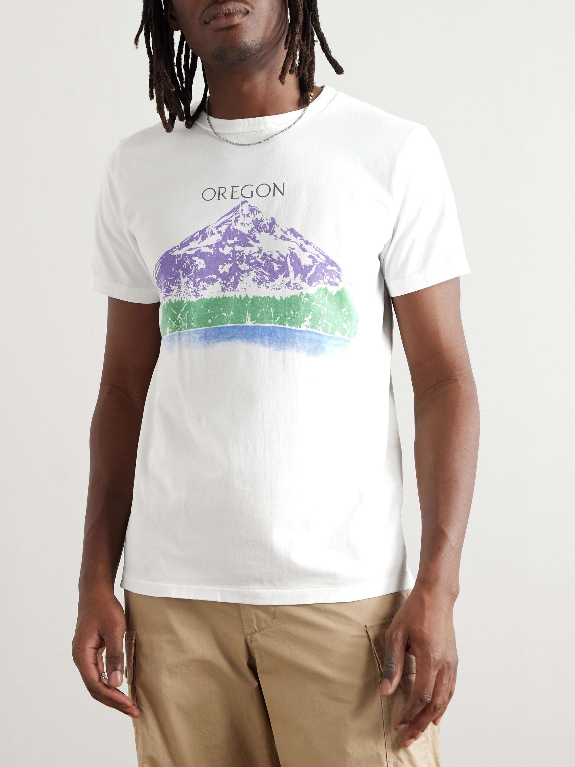 Oregon Slim-Fit Printed Cotton-Jersey T-Shirt view