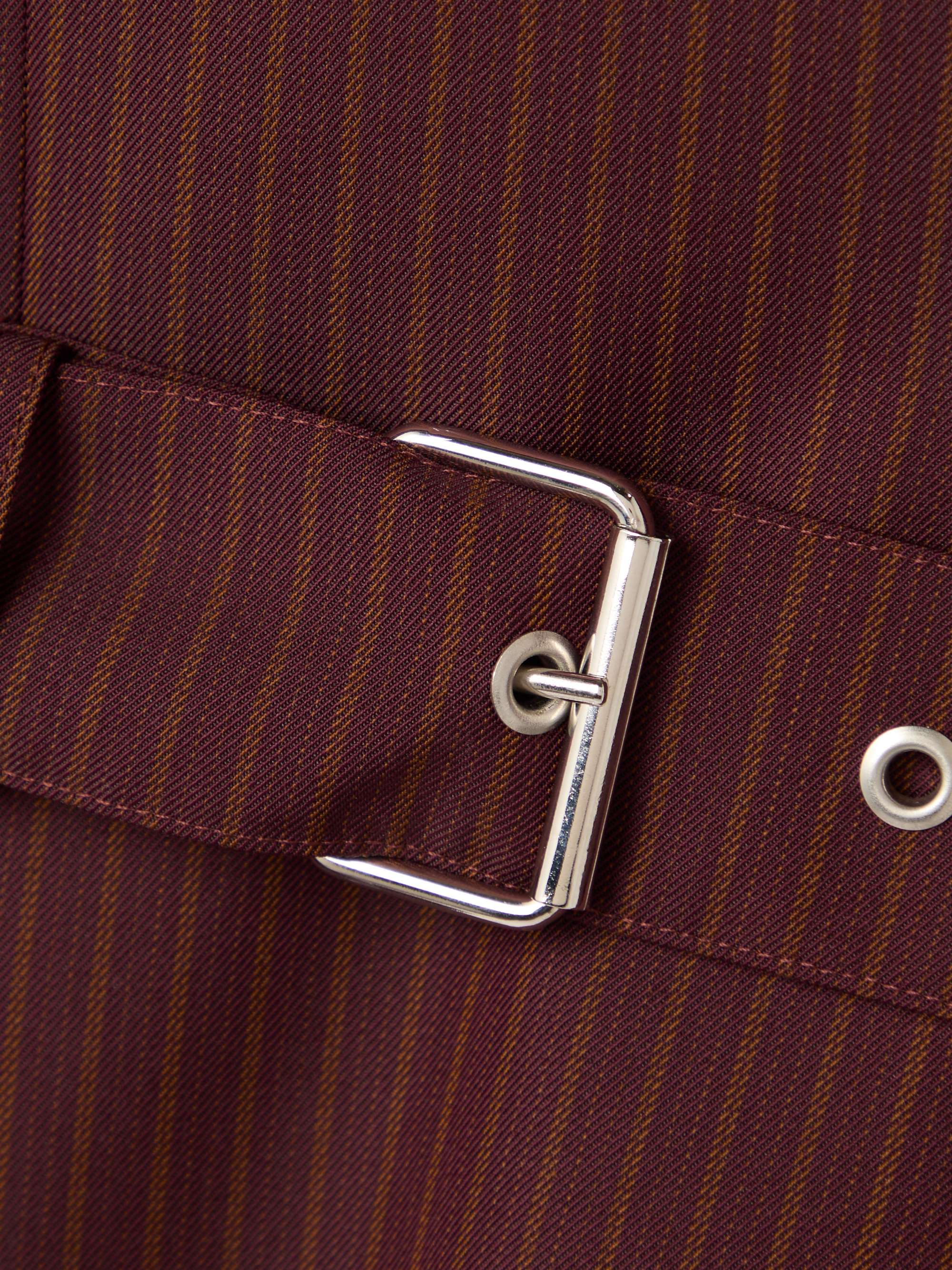 Pinstriped wool-blend blazer view