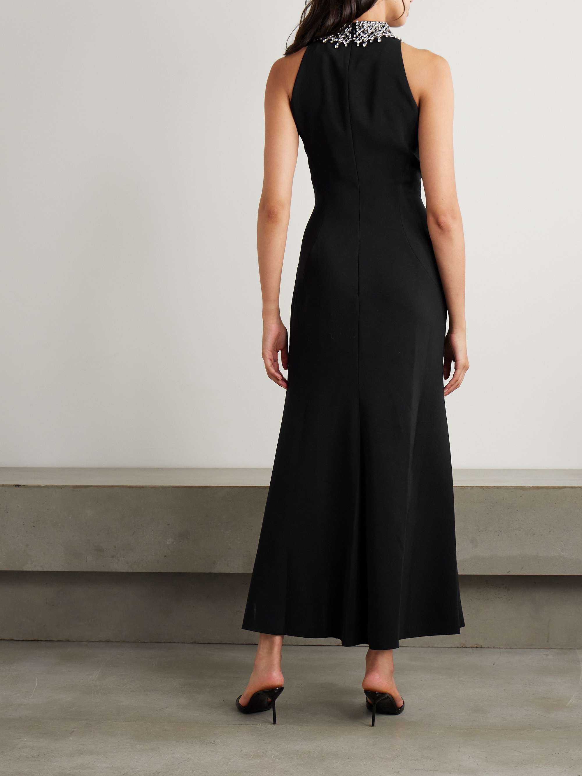 Embellished cady maxi dress view