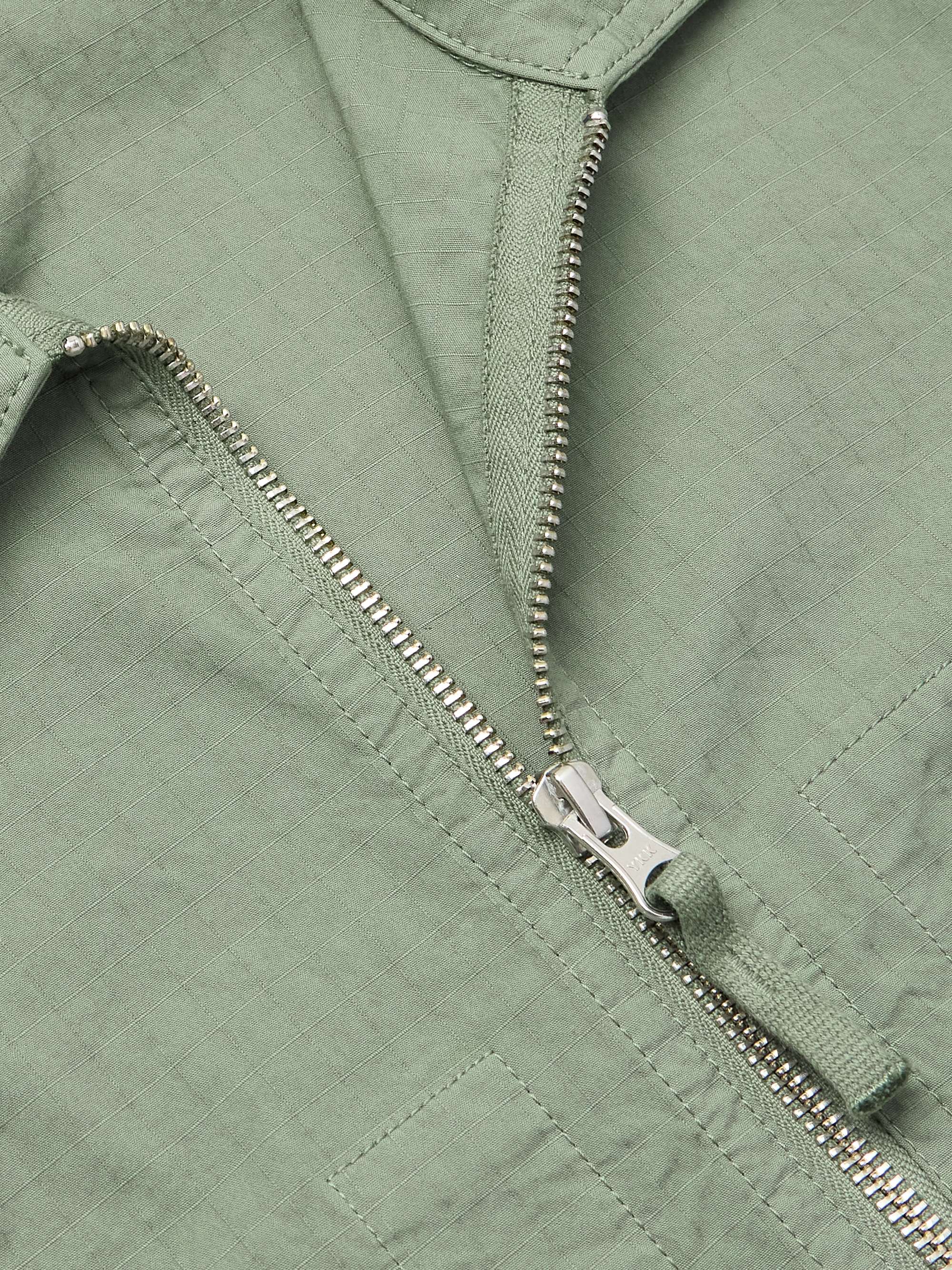 Logo-Appliquéd Cotton-Blend Ripstop Overshirt view