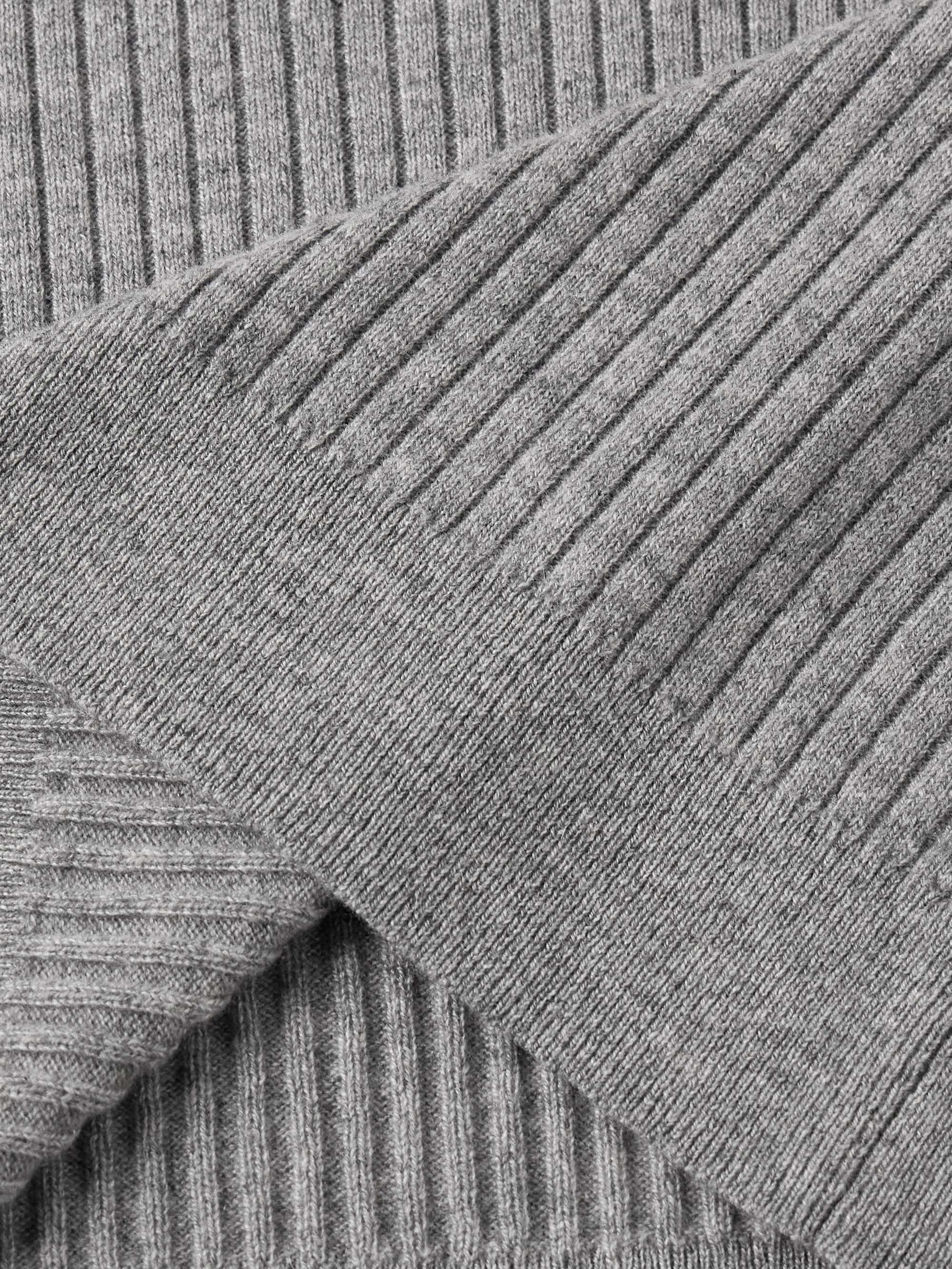 Cole Slim-Fit Ribbed Cashmere Rollneck Sweater view