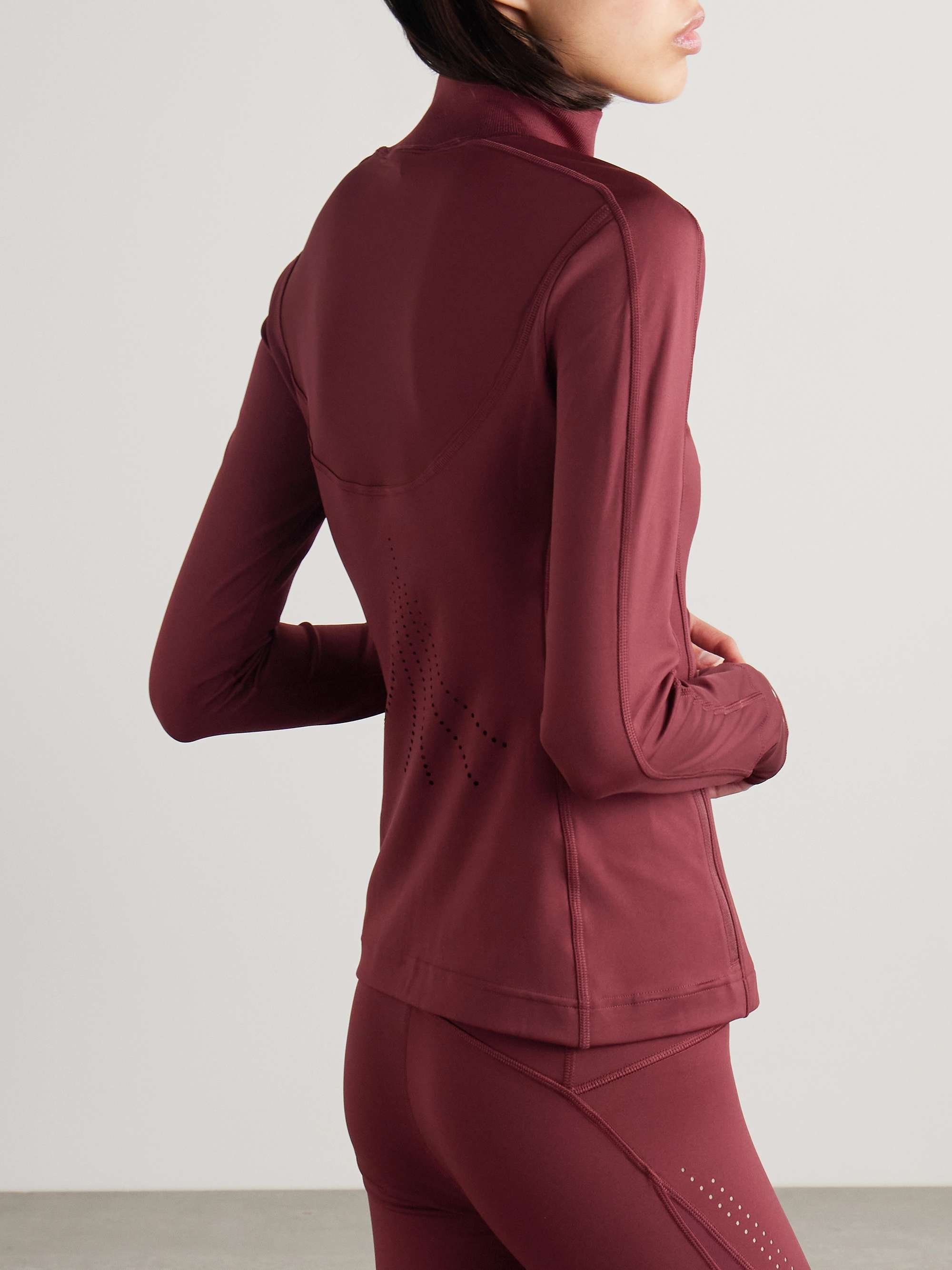 TruePurpose perforated recycled stretch-shell jacket view