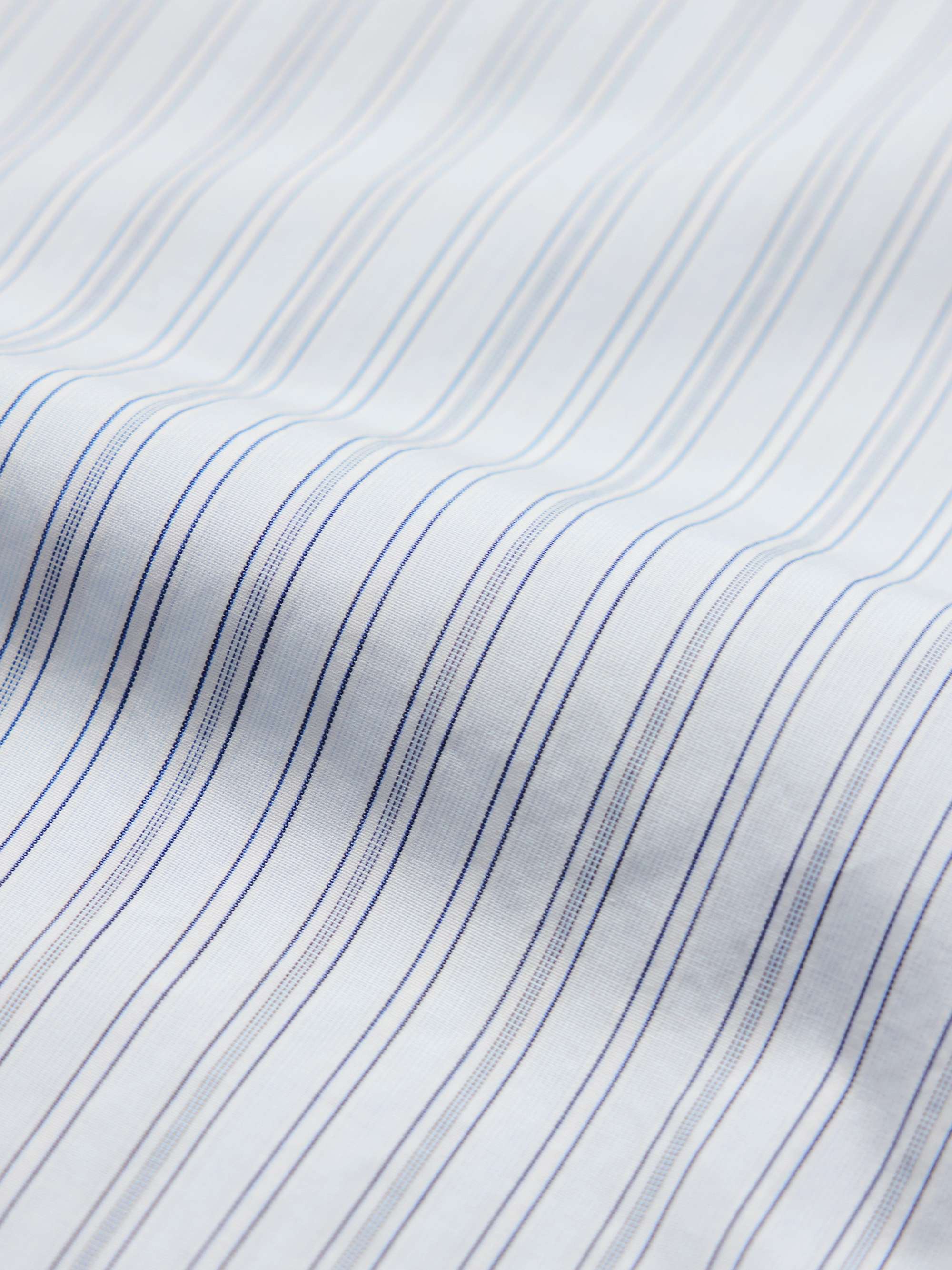Evening Pinstriped Cotton-Poplin Shirt view