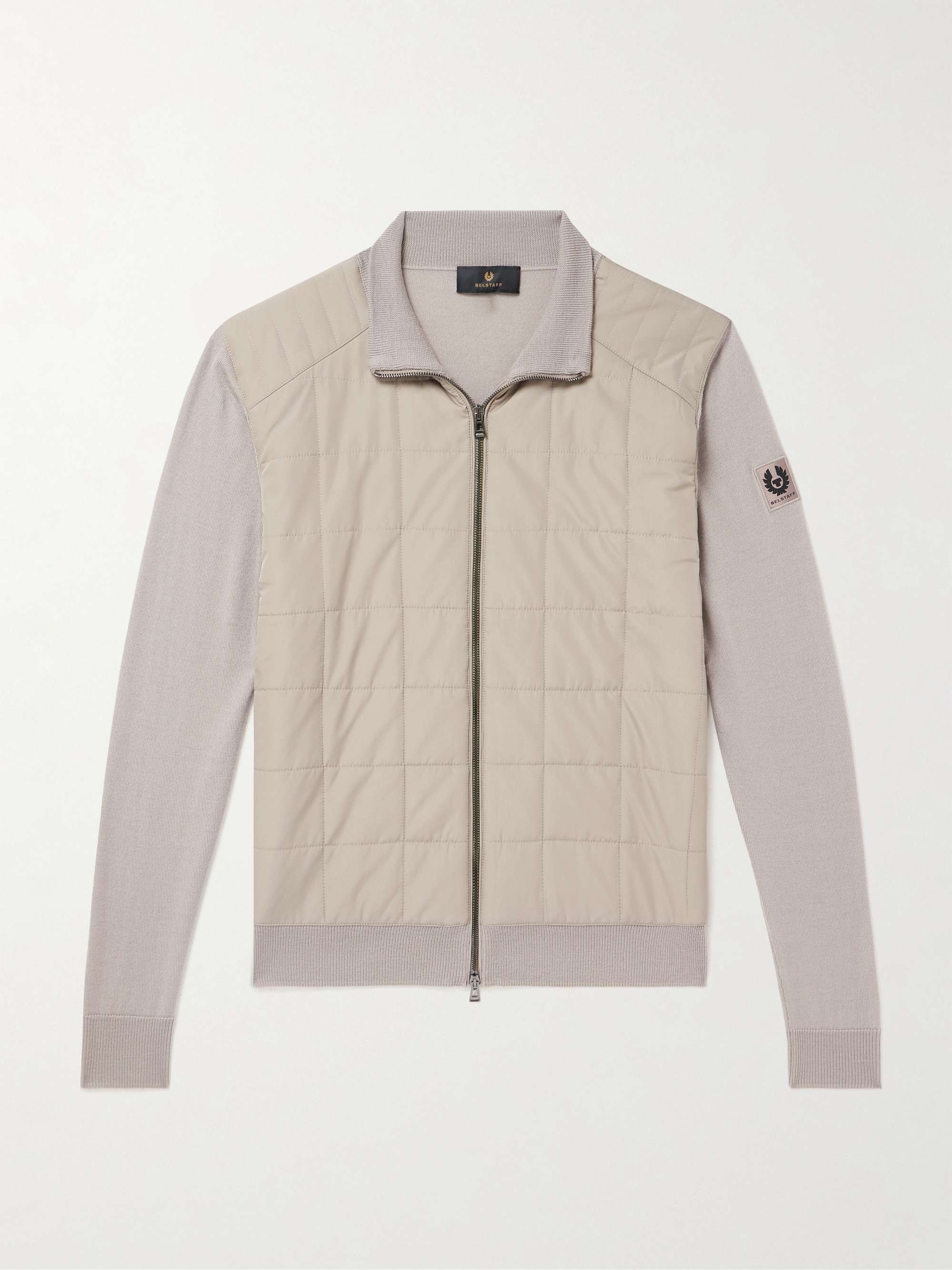 Kelbrook Quilted Wool and Shell Cardigan view