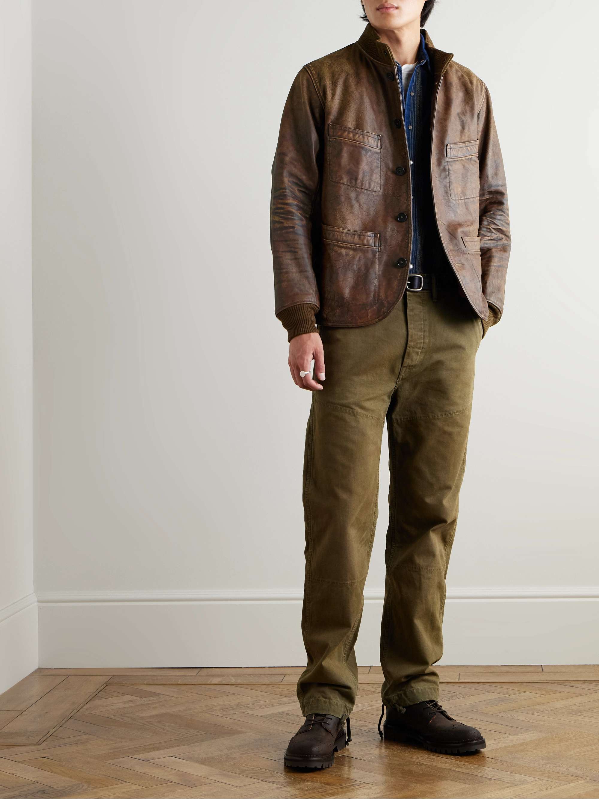 Parkhurst Distressed Leather Jacket view