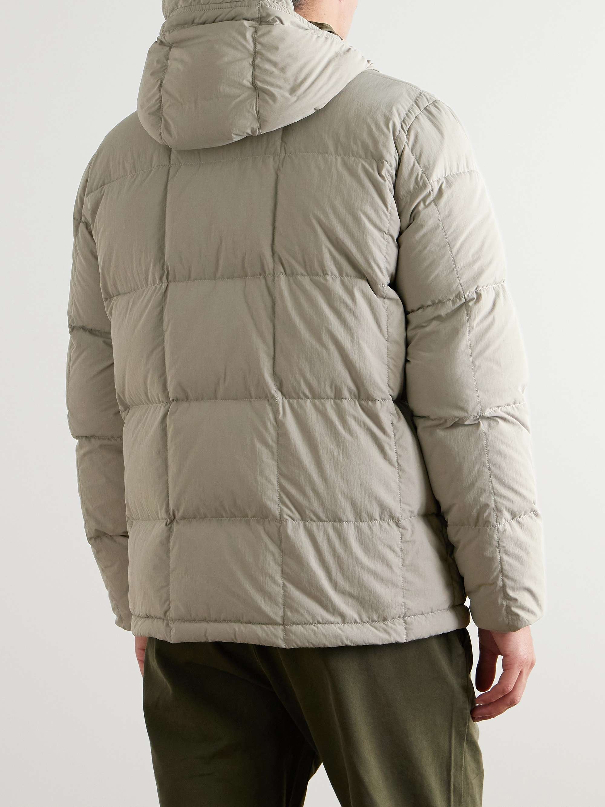Ernest Quilted Shell Hooded Down Jacket view