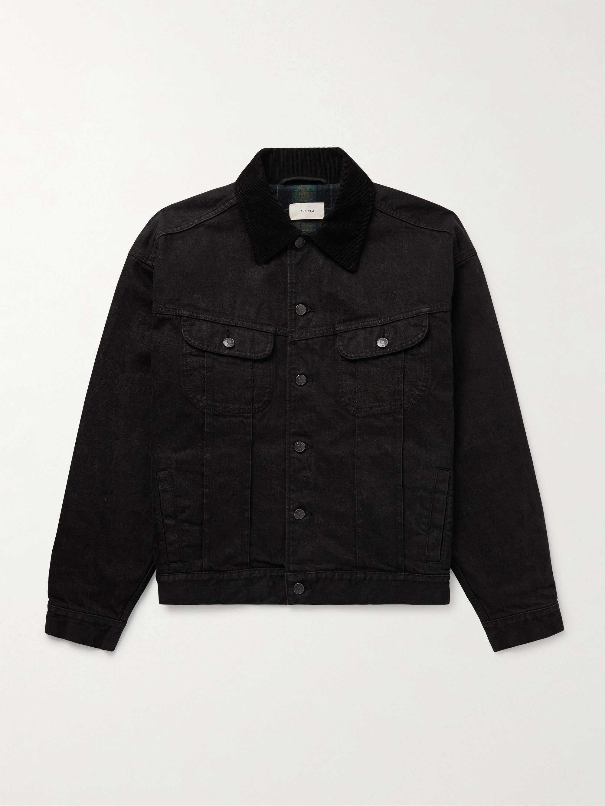 Joret Corduroy-Trimmed Denim Jacket view
