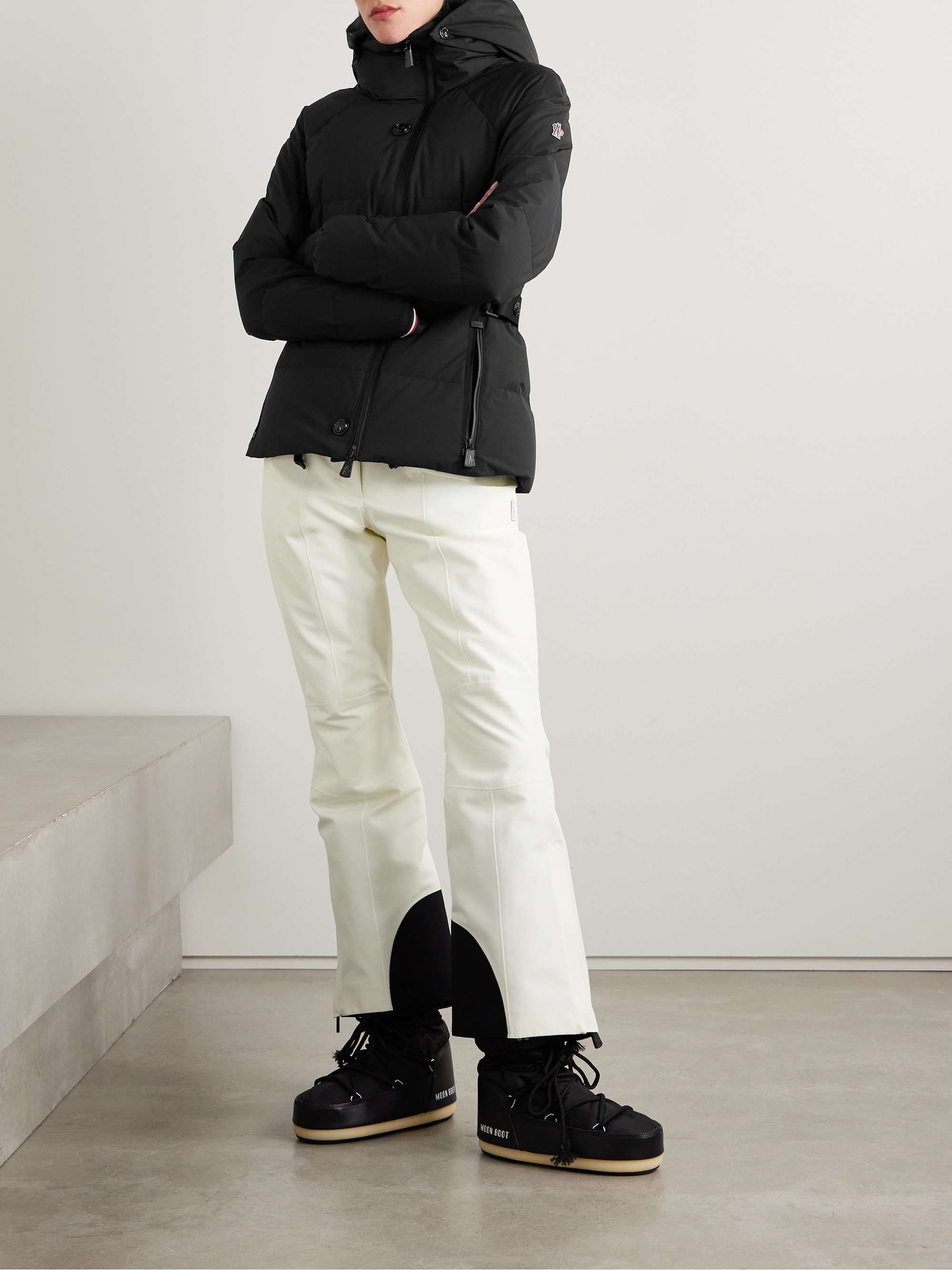 Guyane hooded quilted down ski jacket view