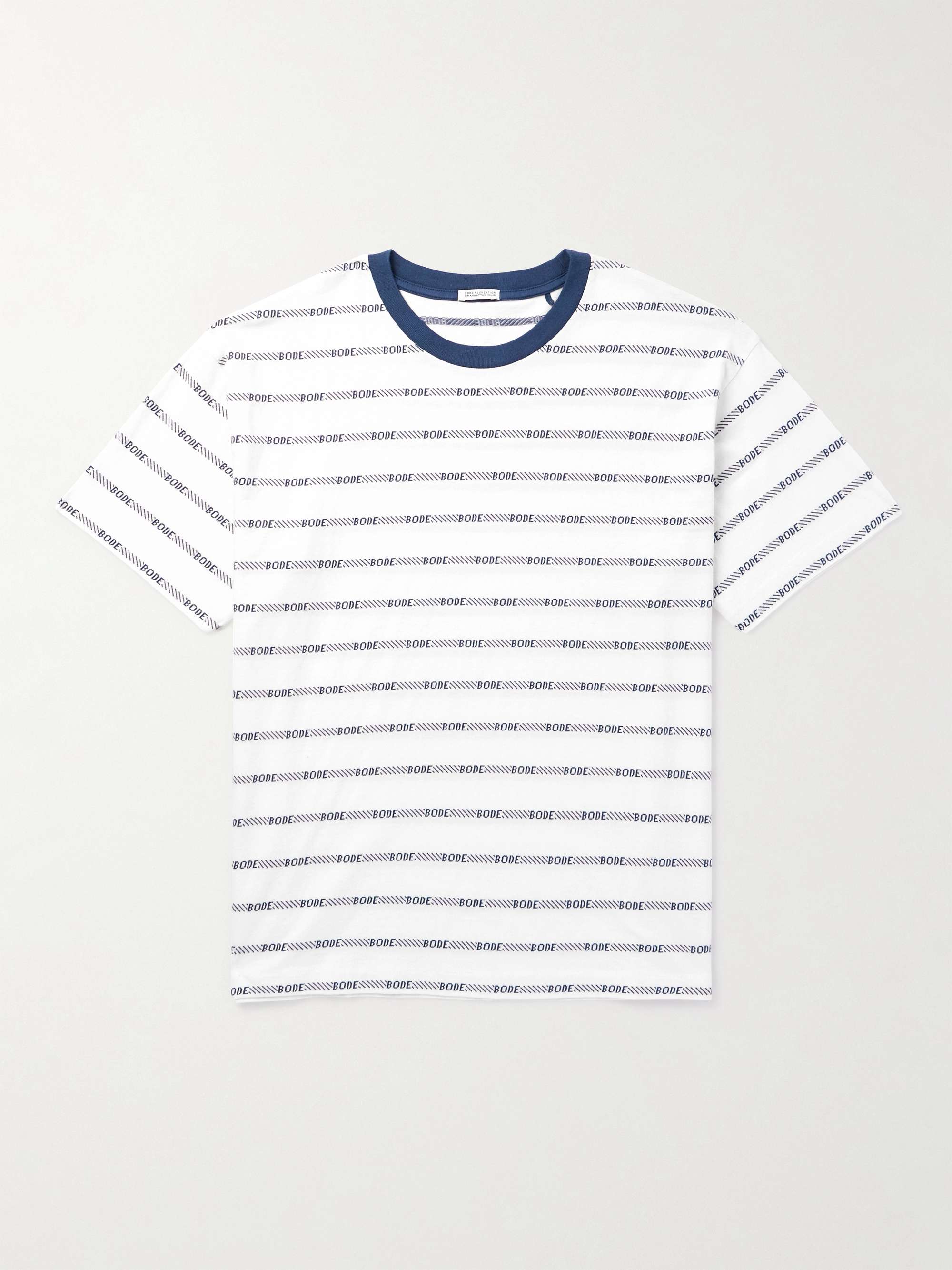 Logo-Jacquard Cotton-Jersey T-Shirt view