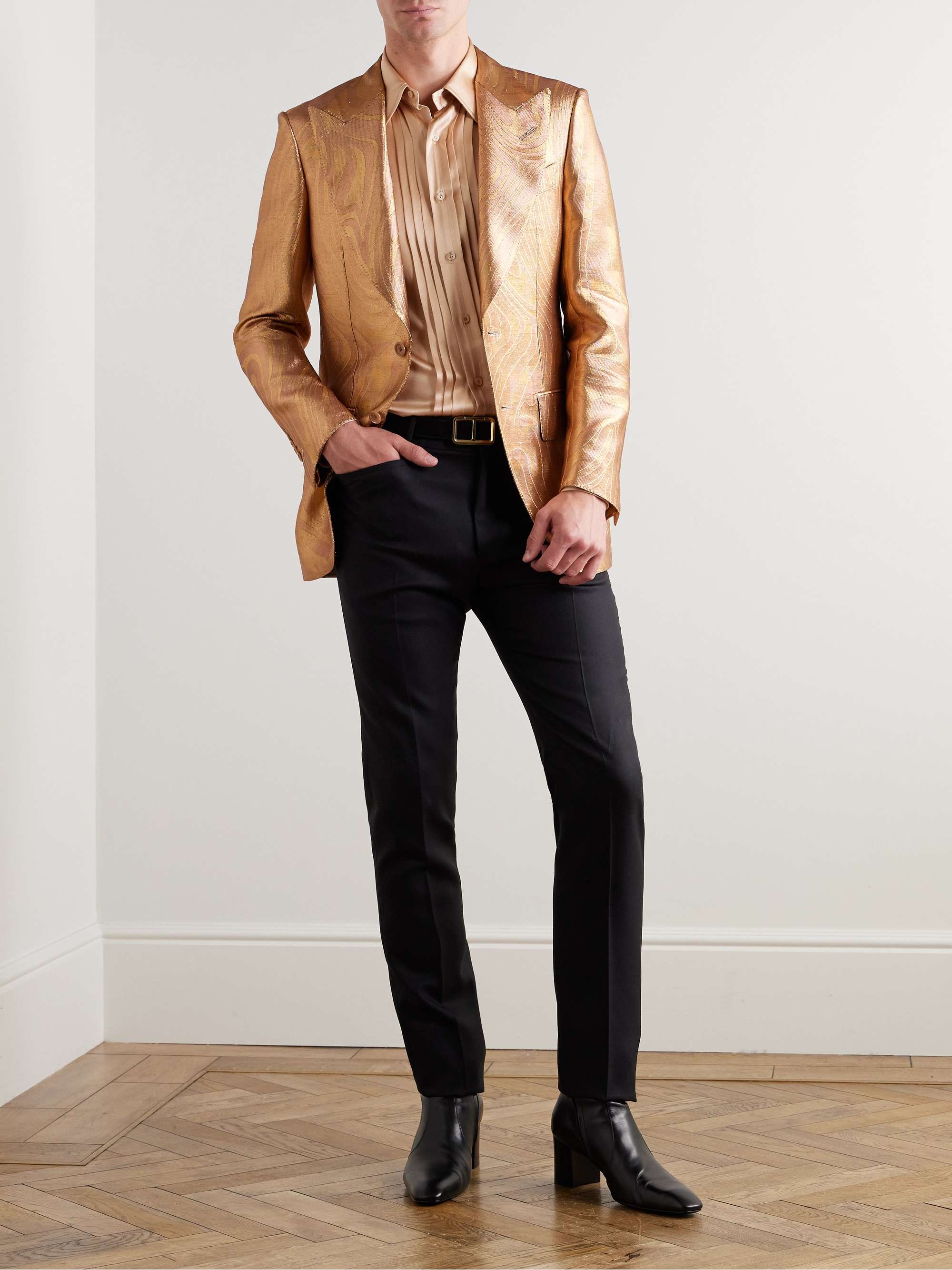 Dyllan Dupioni-Jacquard Suit Jacket view