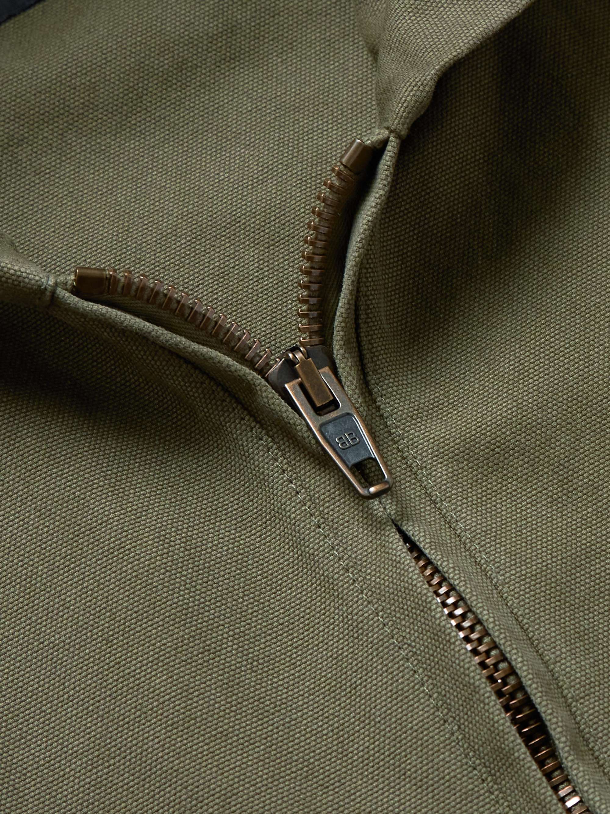 Cotton-Canvas Hooded Jacket view