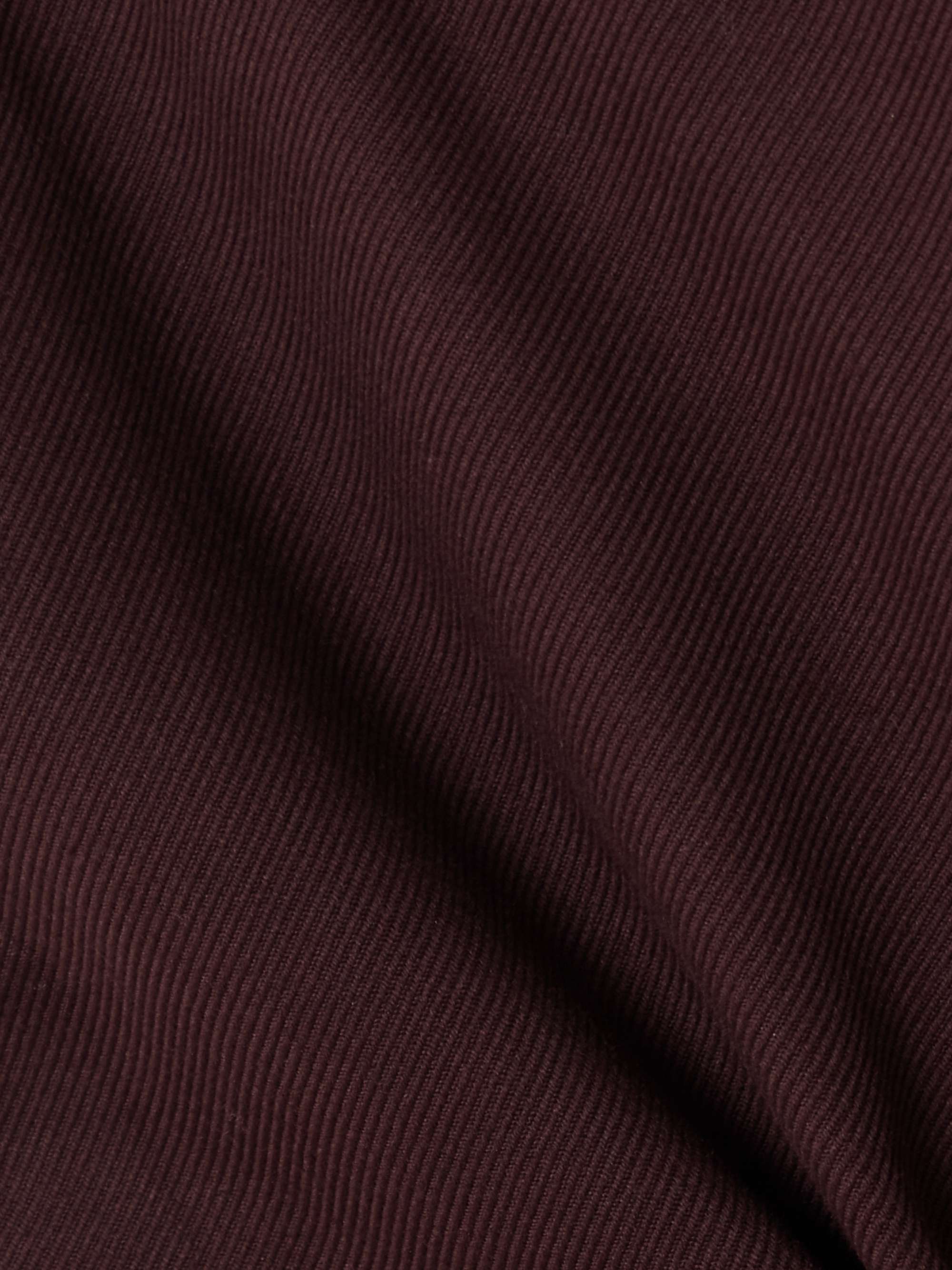 Cotton-blend twill straight-leg pants view