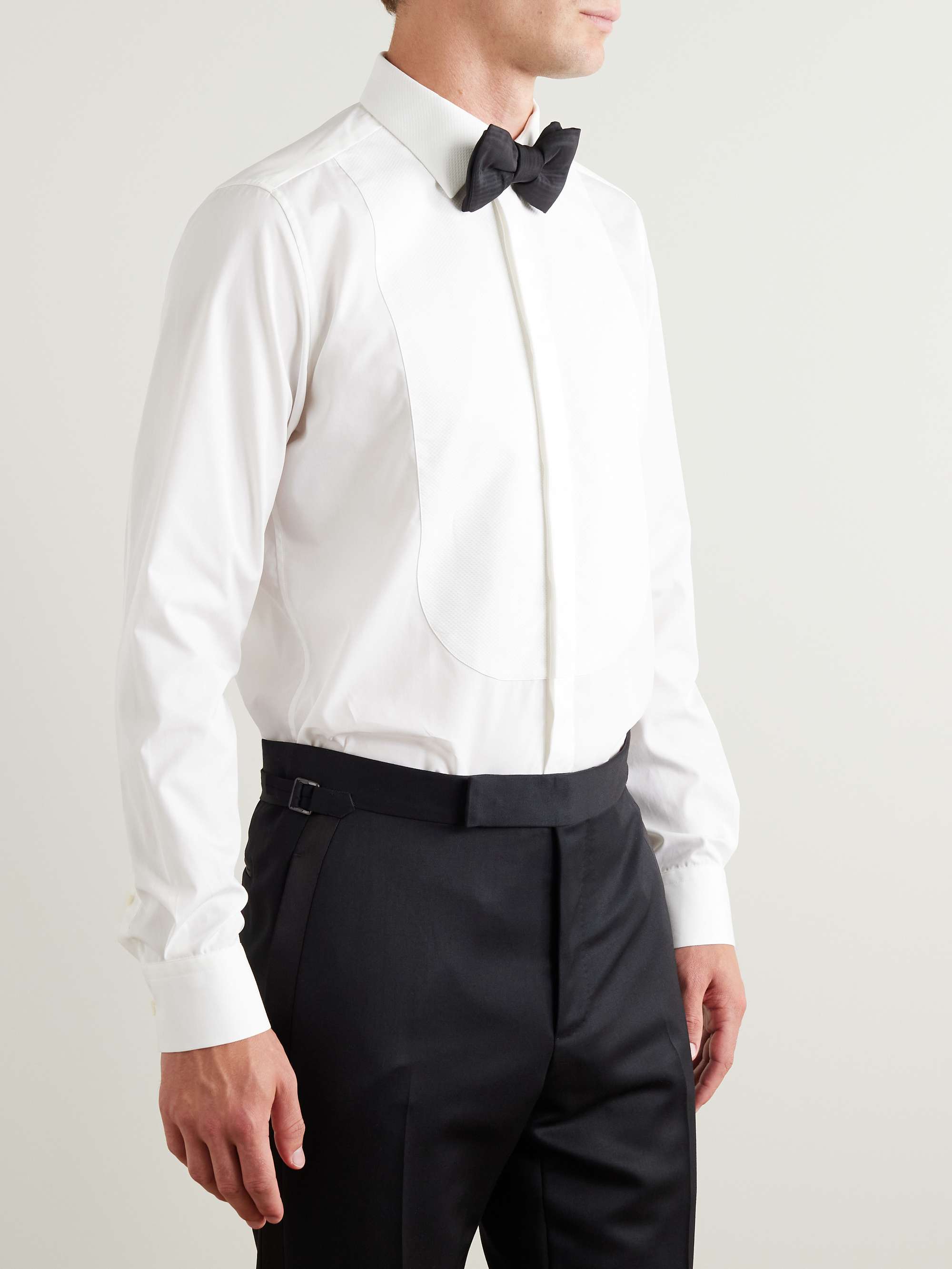 Cotton Bib-Front Tuxedo Shirt view