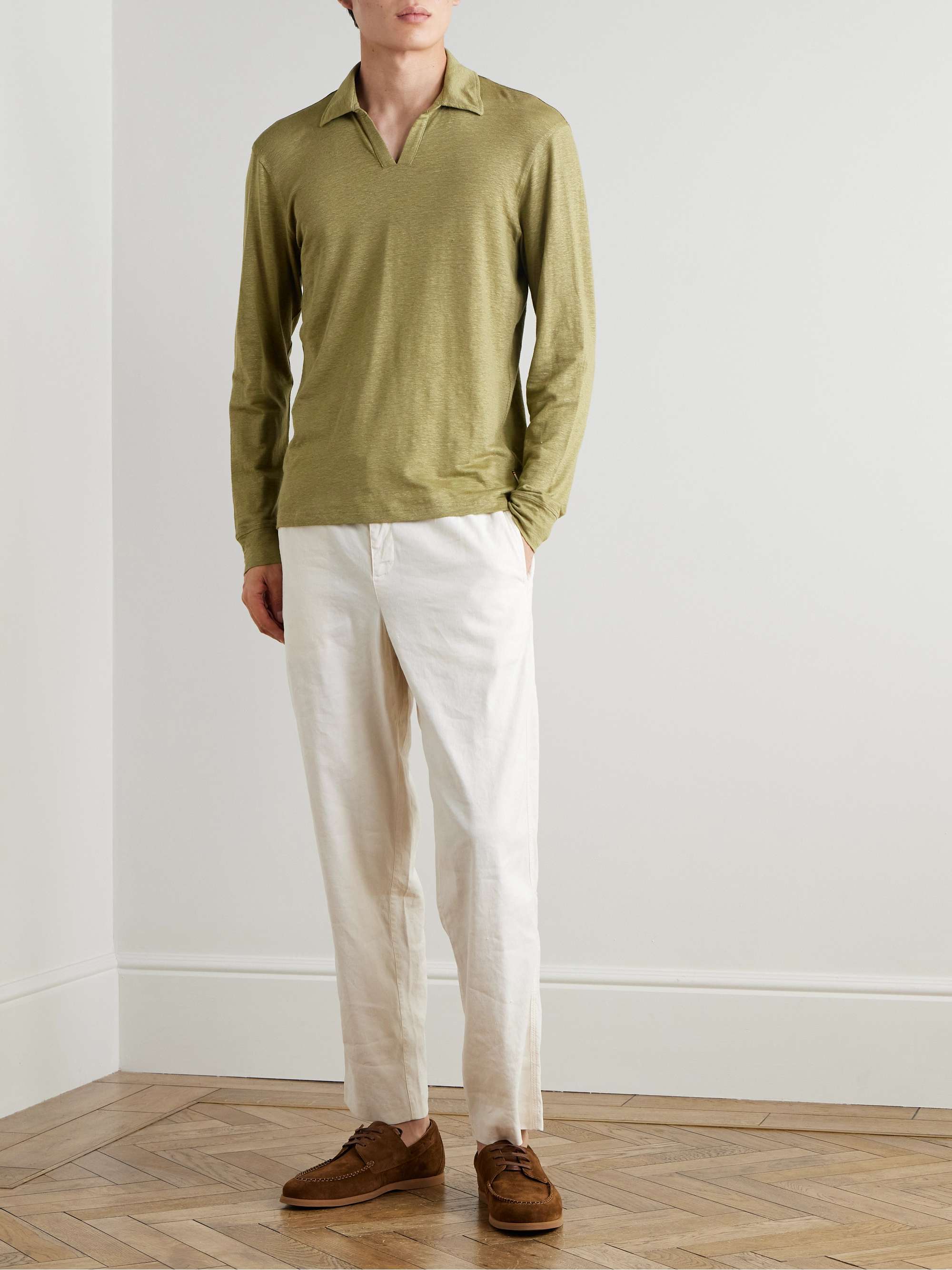 Felix Linen-Jersey Polo Shirt view