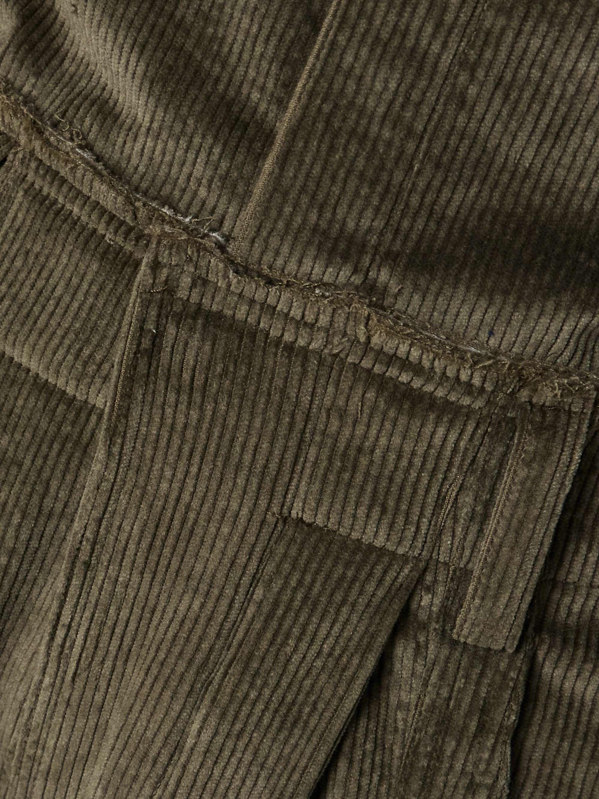 New Yorker cropped cotton-blend corduroy jumpsuit view