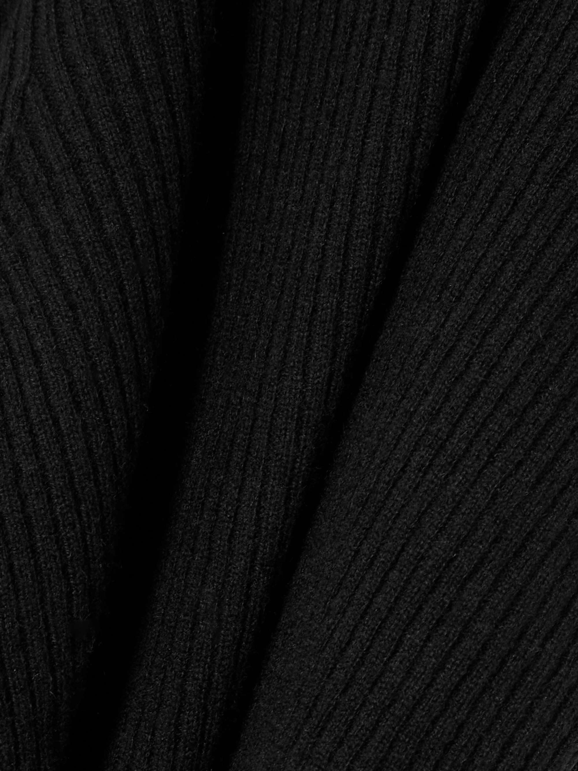Ribbed recycled-cashmere turtleneck sweater view