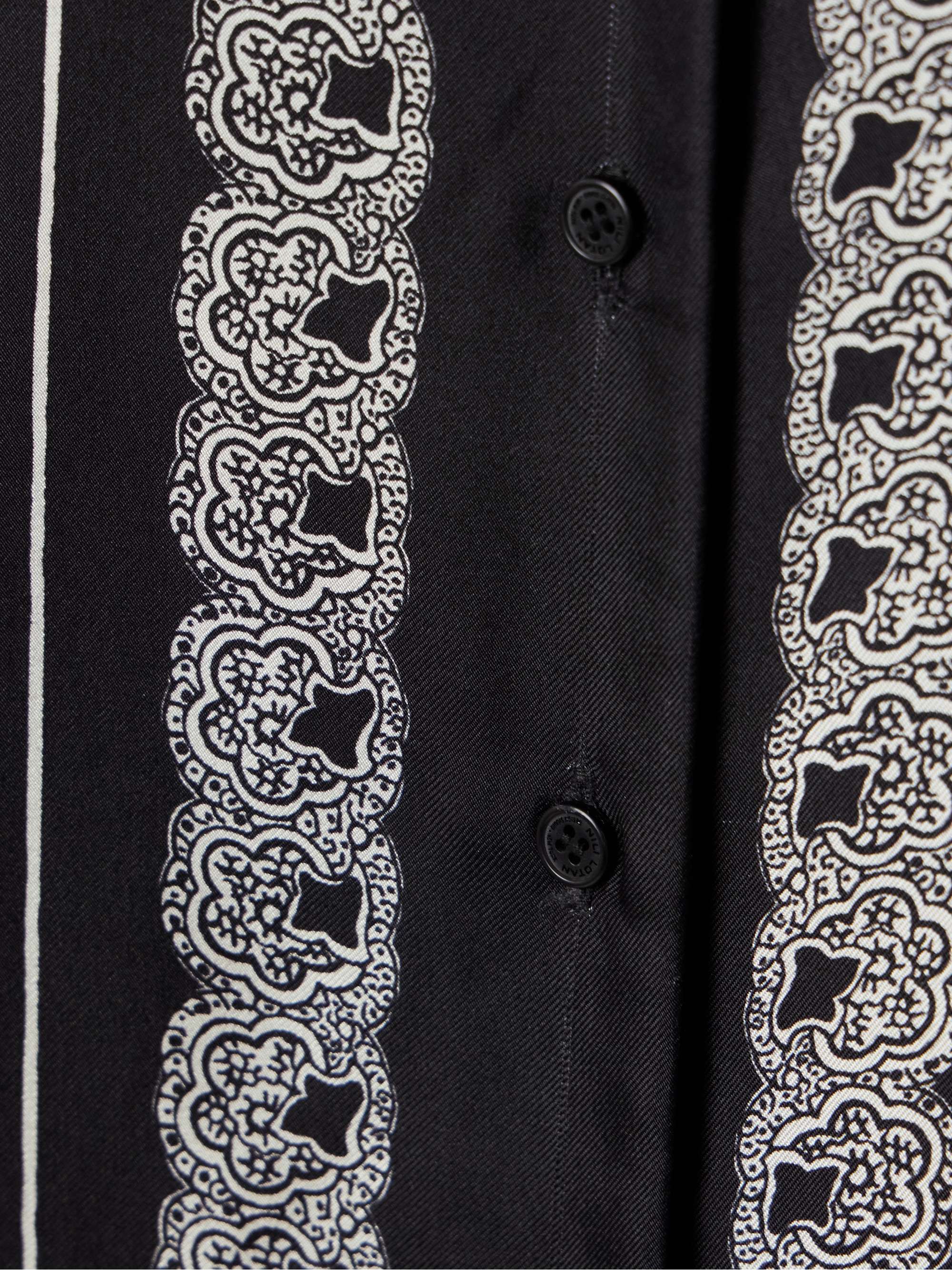 Alfie bandana-print silk-twill shirt view