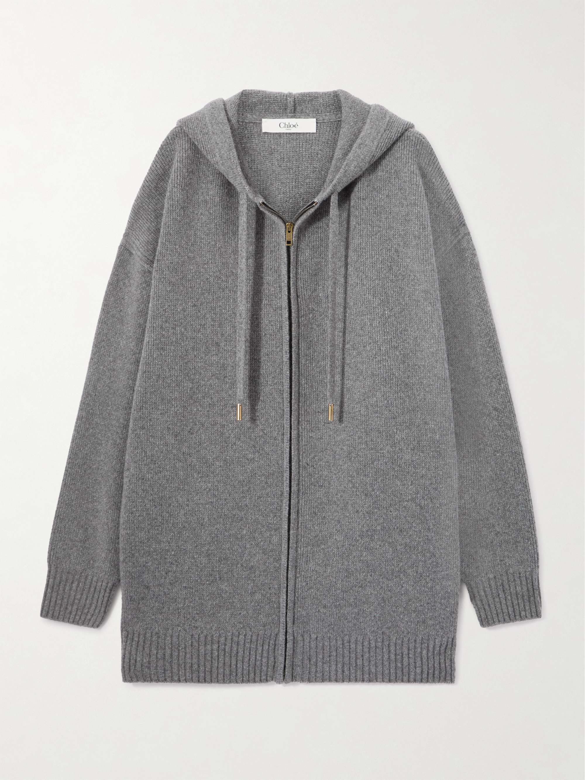 Oversized wool and cashmere-blend cardigan view