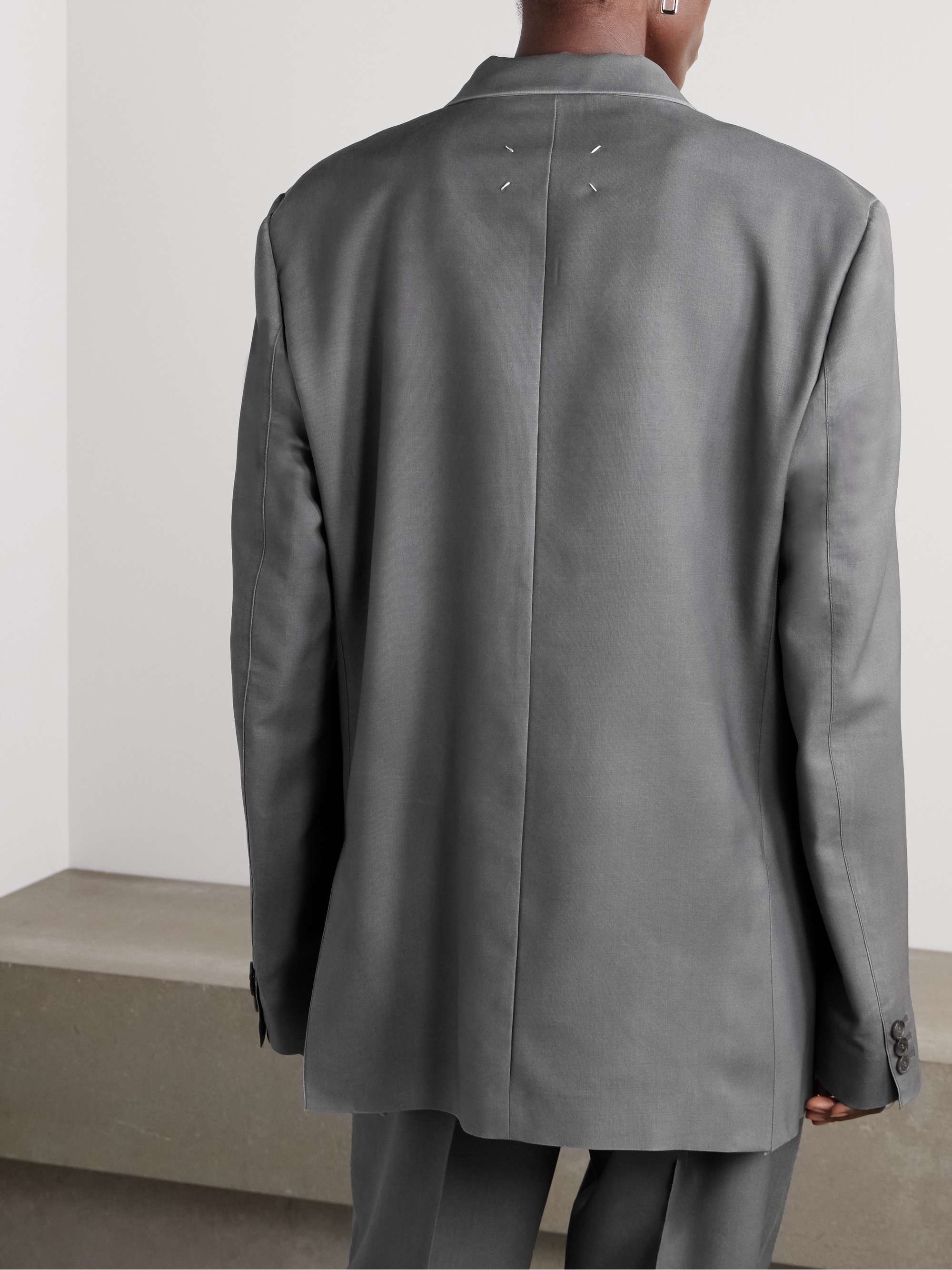 Oversized mohair and wool-blend blazer view
